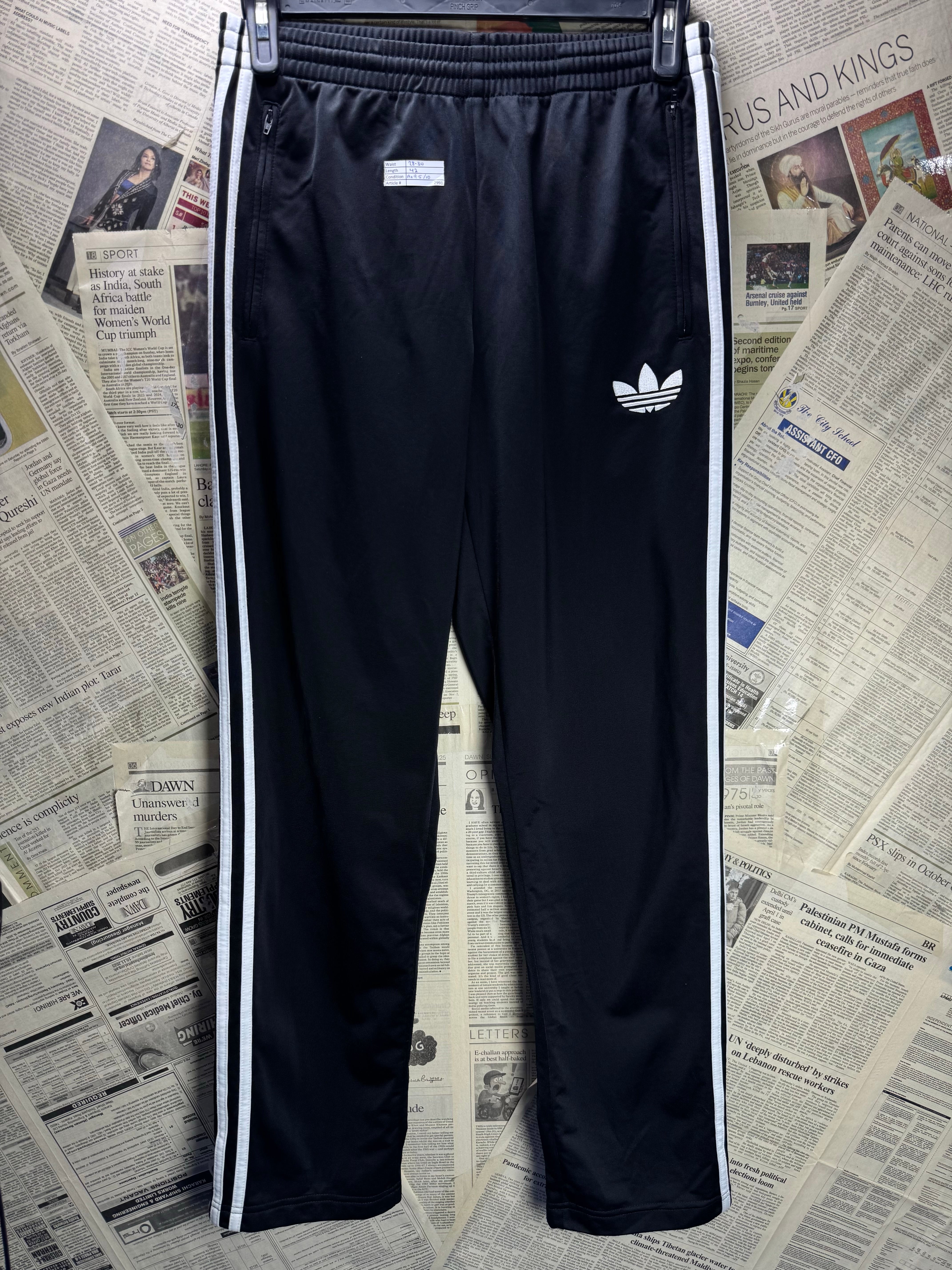 Adi*as® Waist: 28" to 30" | Black | Sports Trousers | Polyester | 2991 - Genuine Maal