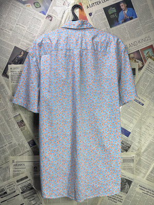 G*P® Large | Chest: 24" | Floral Print | Shirt | Cotton - Elastane | 3539 - Genuine Maal