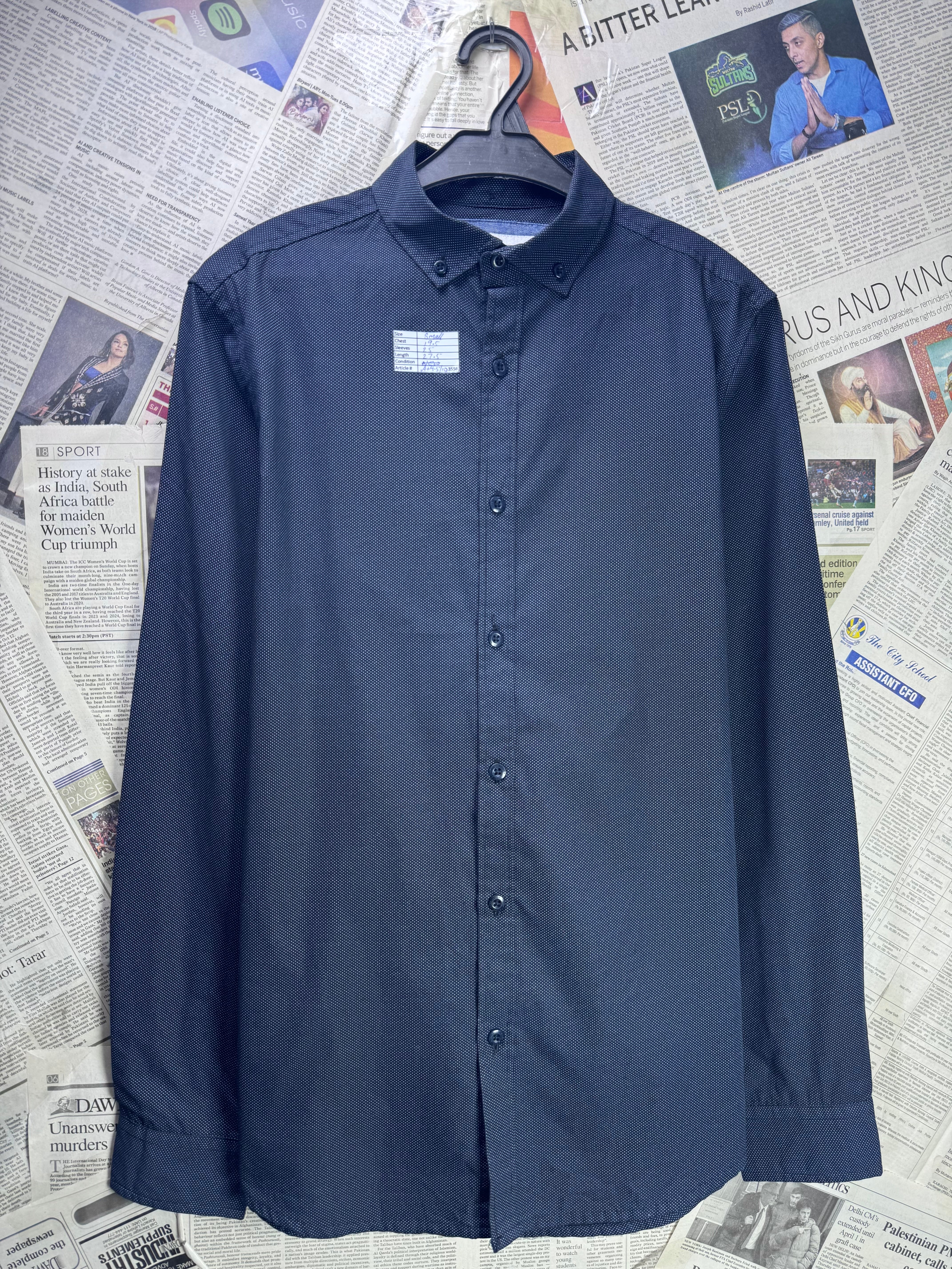 D - Code® Small | Chest: 19.5" | Shirt | Poly - Cotton | 3556 - Genuine Maal