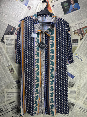 Hooyi® XL | Chest: 25" | Multicolor | Hawaii Shirt | Rayon | 3540 - Genuine Maal