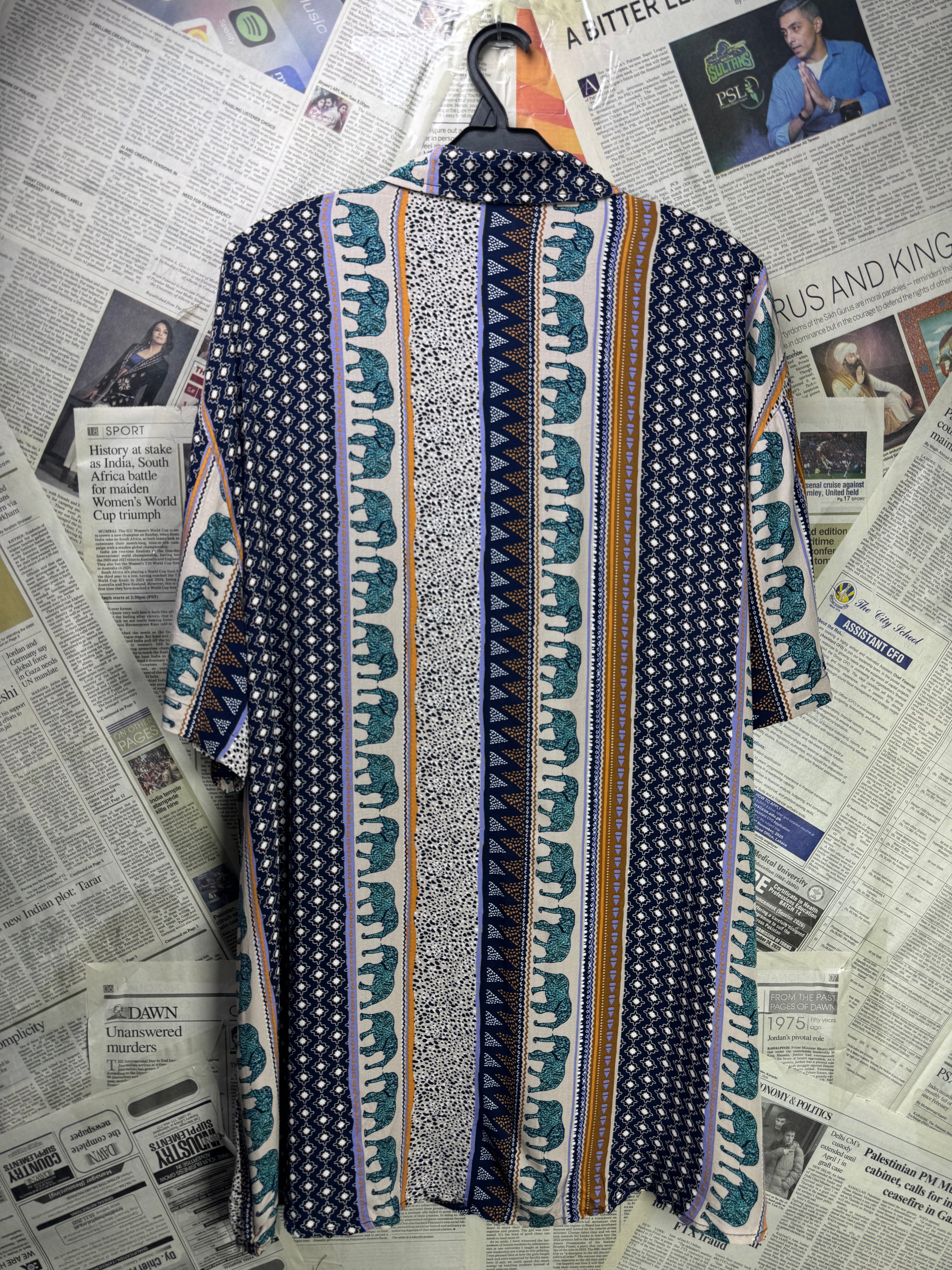 Hooyi® XL | Chest: 25" | Multicolor | Hawaii Shirt | Rayon | 3540 - Genuine Maal