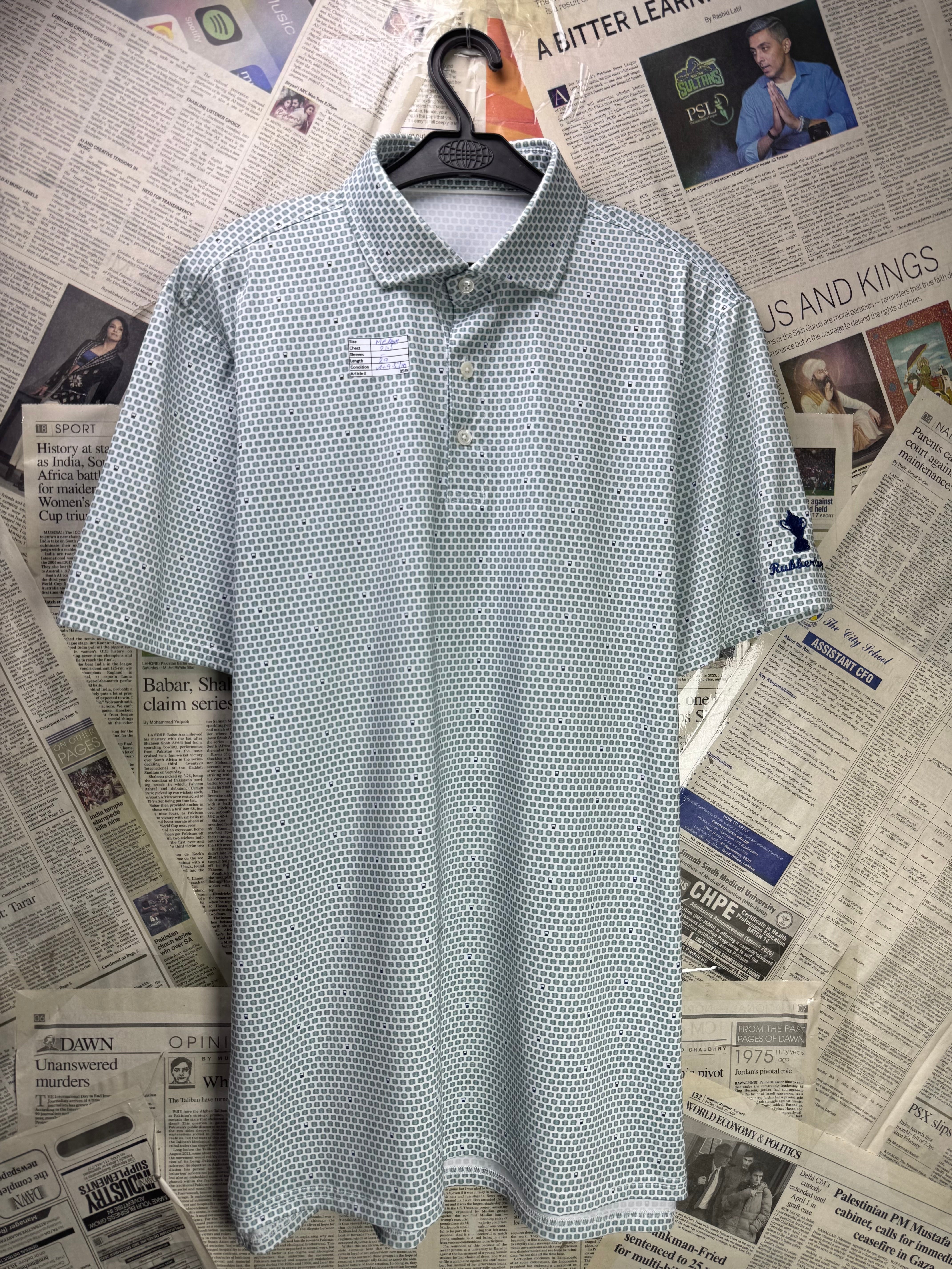 HB Golf® Medium | Chest: 21.5" | Golf Polo | Poly - Elastane | 3549 - Genuine Maal