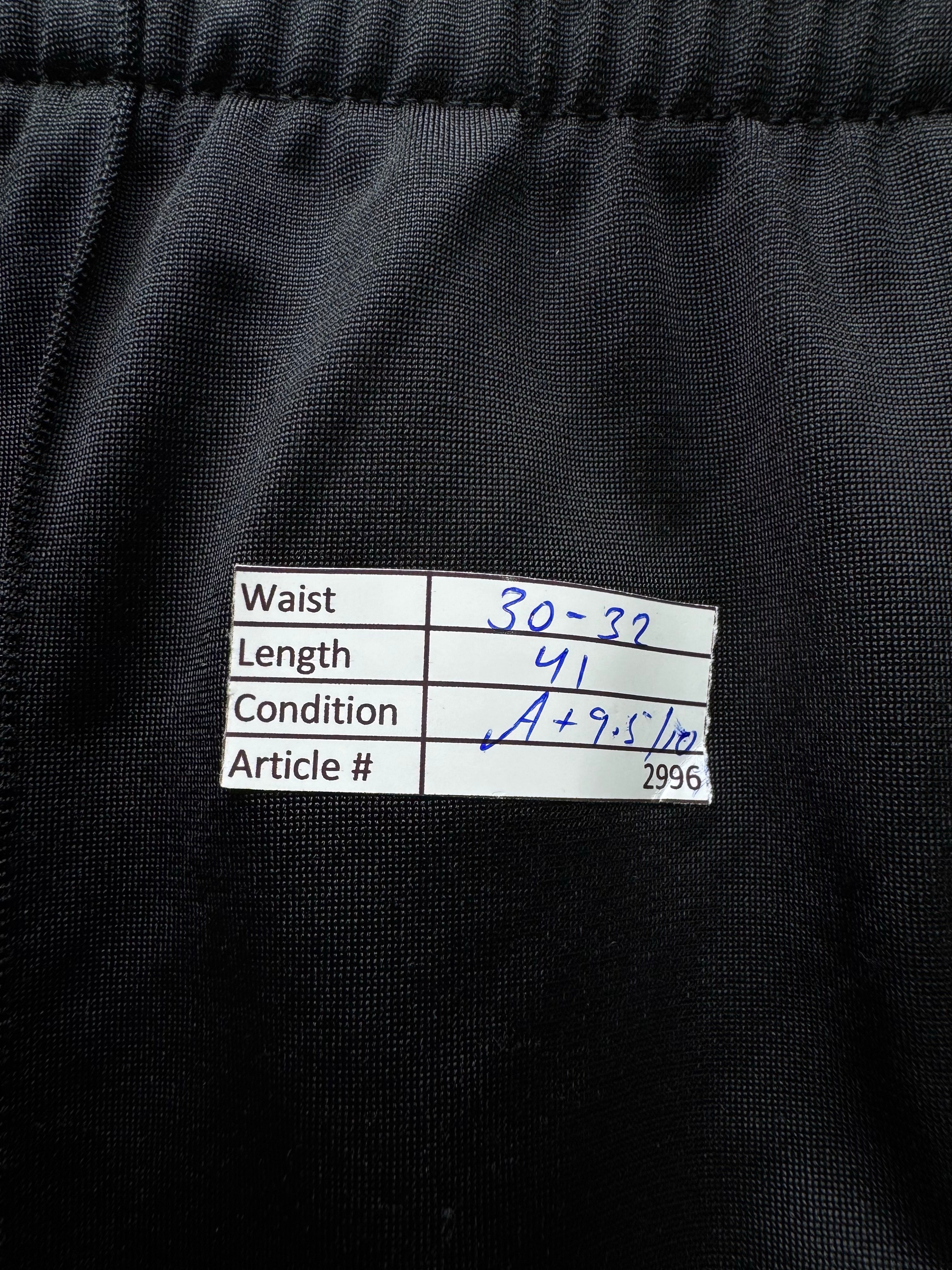Adi*as® Waist: 30" to 32" | Black | Sports Trousers | Polyester | 2996 - Genuine Maal