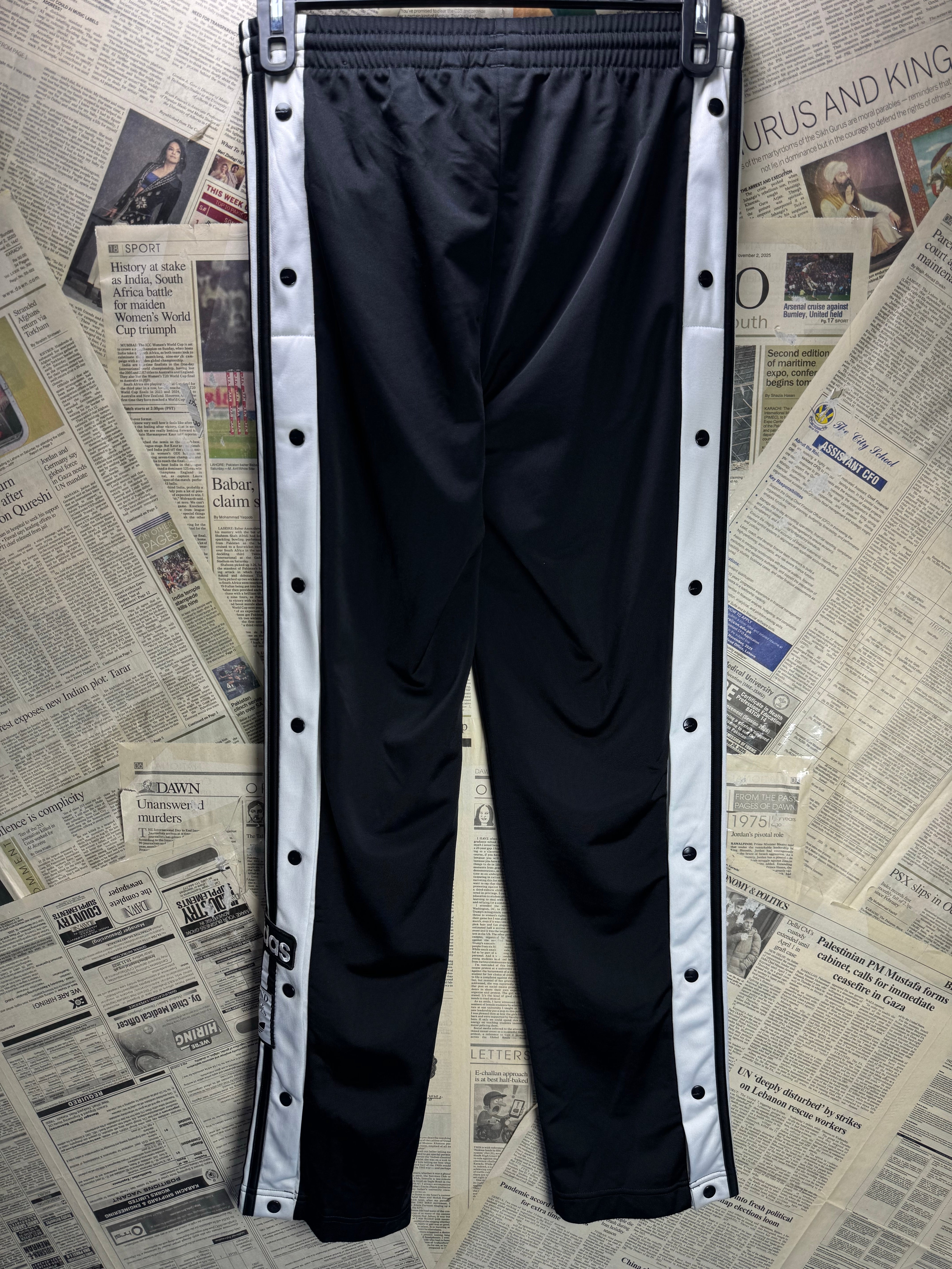 Adi*as® Waist: 30" to 32" | Black | Sports Trousers | Polyester | 2996 - Genuine Maal