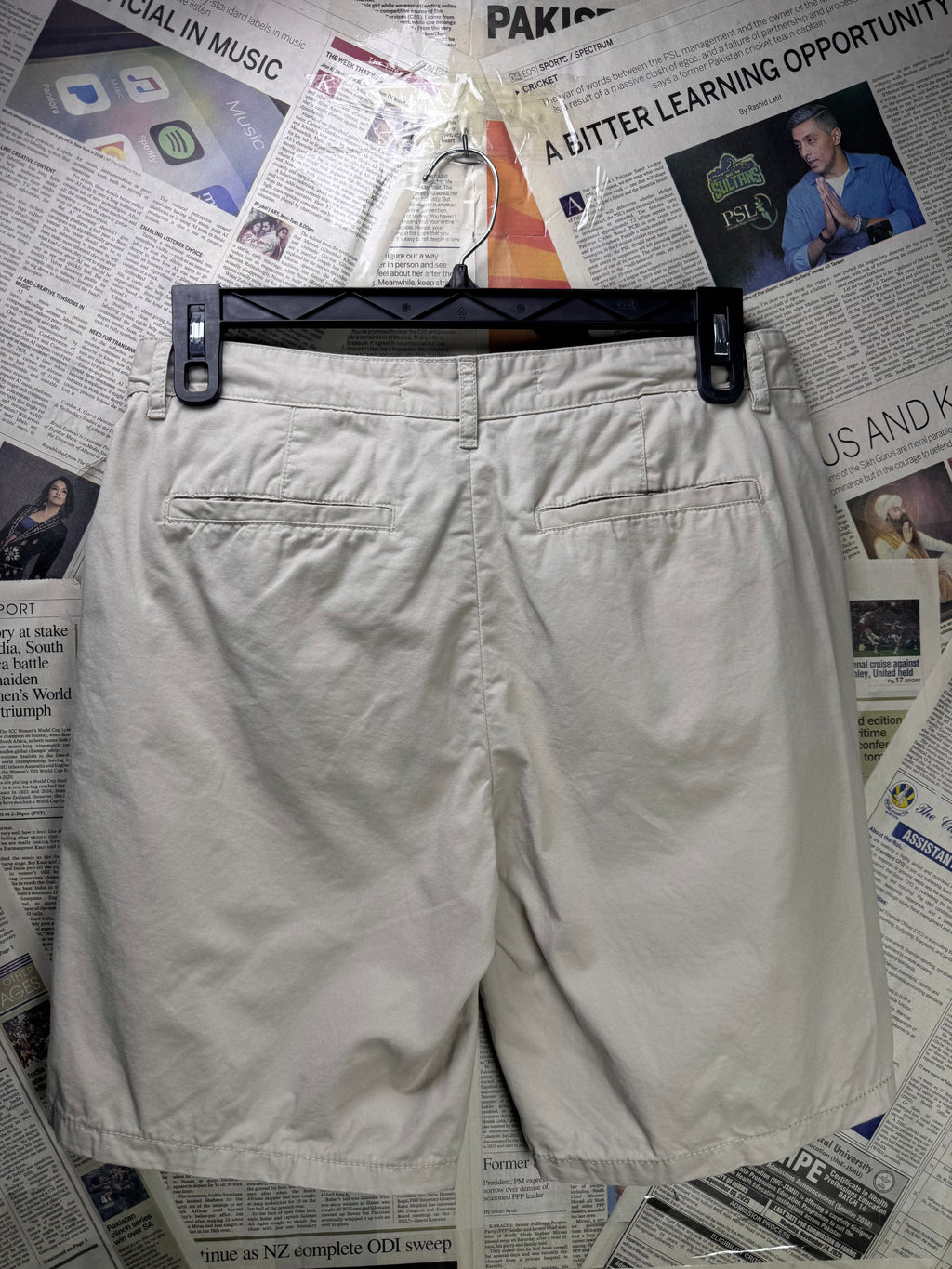 Denim&CO.® Waist: 32" | Beige | Chino Shorts | Cotton | 1308 - Genuine Maal