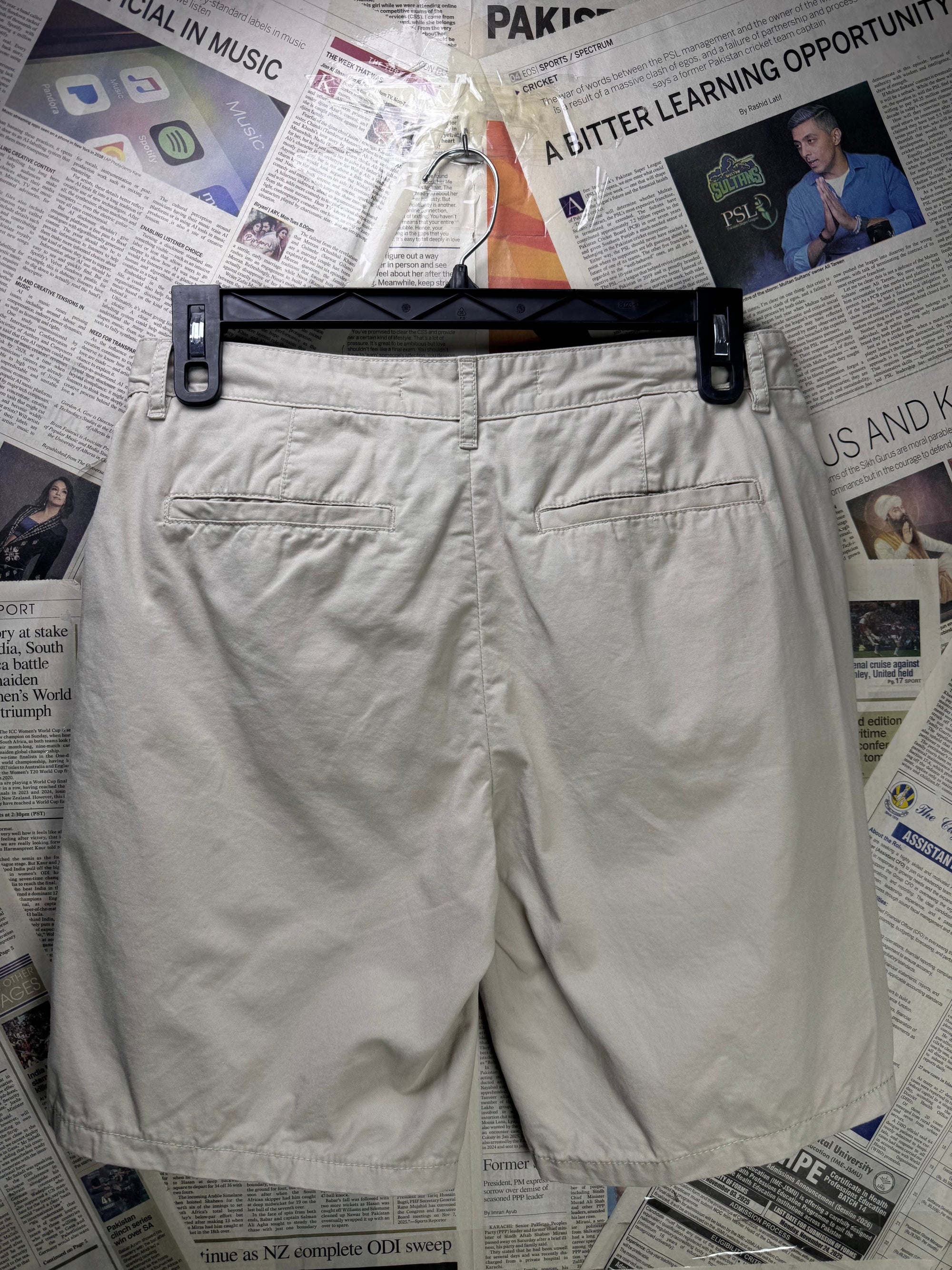 Denim&CO.® Waist: 32" | Beige | Chino Shorts | Cotton | 1308 - Genuine Maal