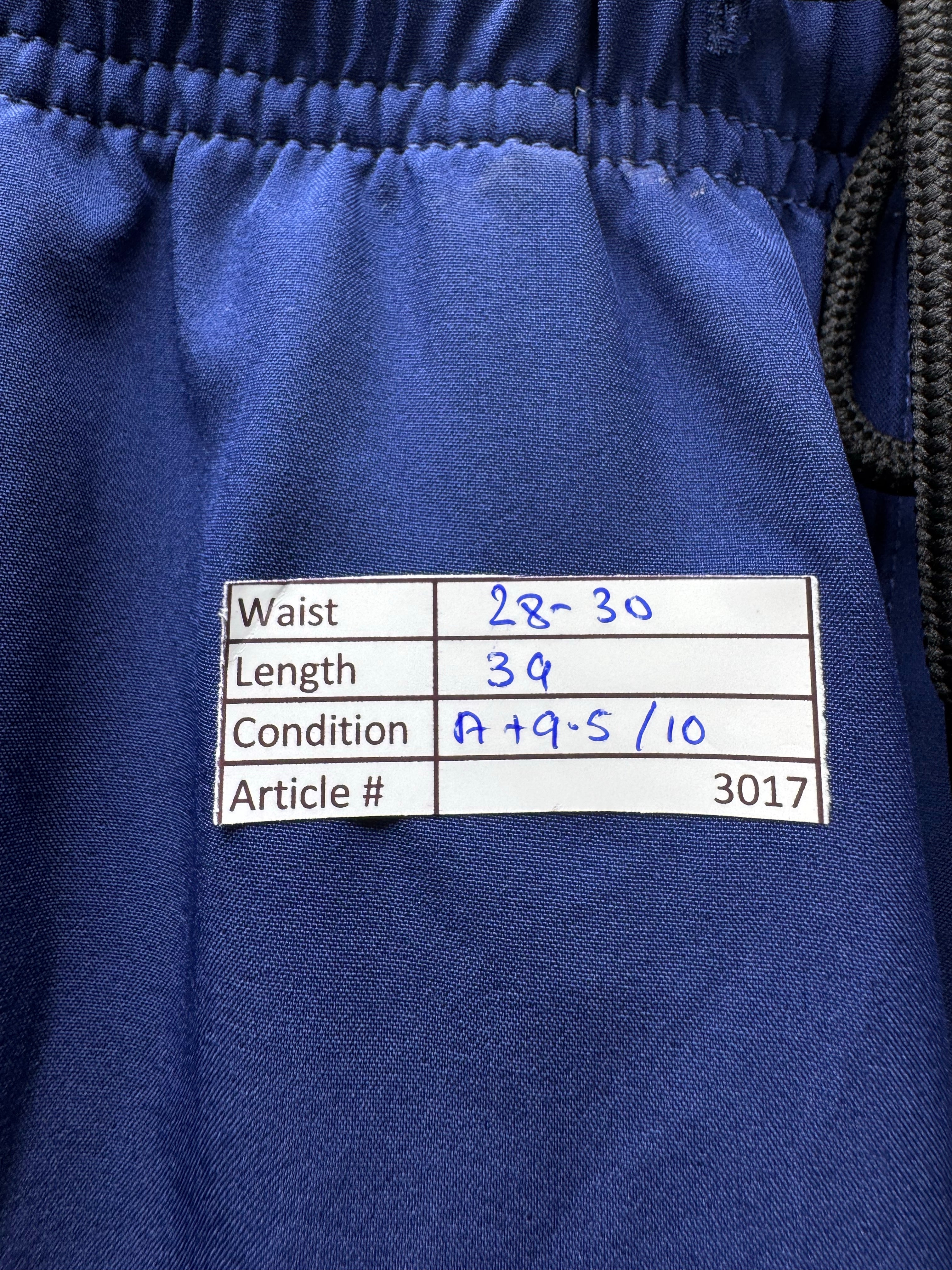 Mocoly® Waist: 28" to 30" | Blue | Gym Trousers | Poly - Spandex | 3017 - Genuine Maal