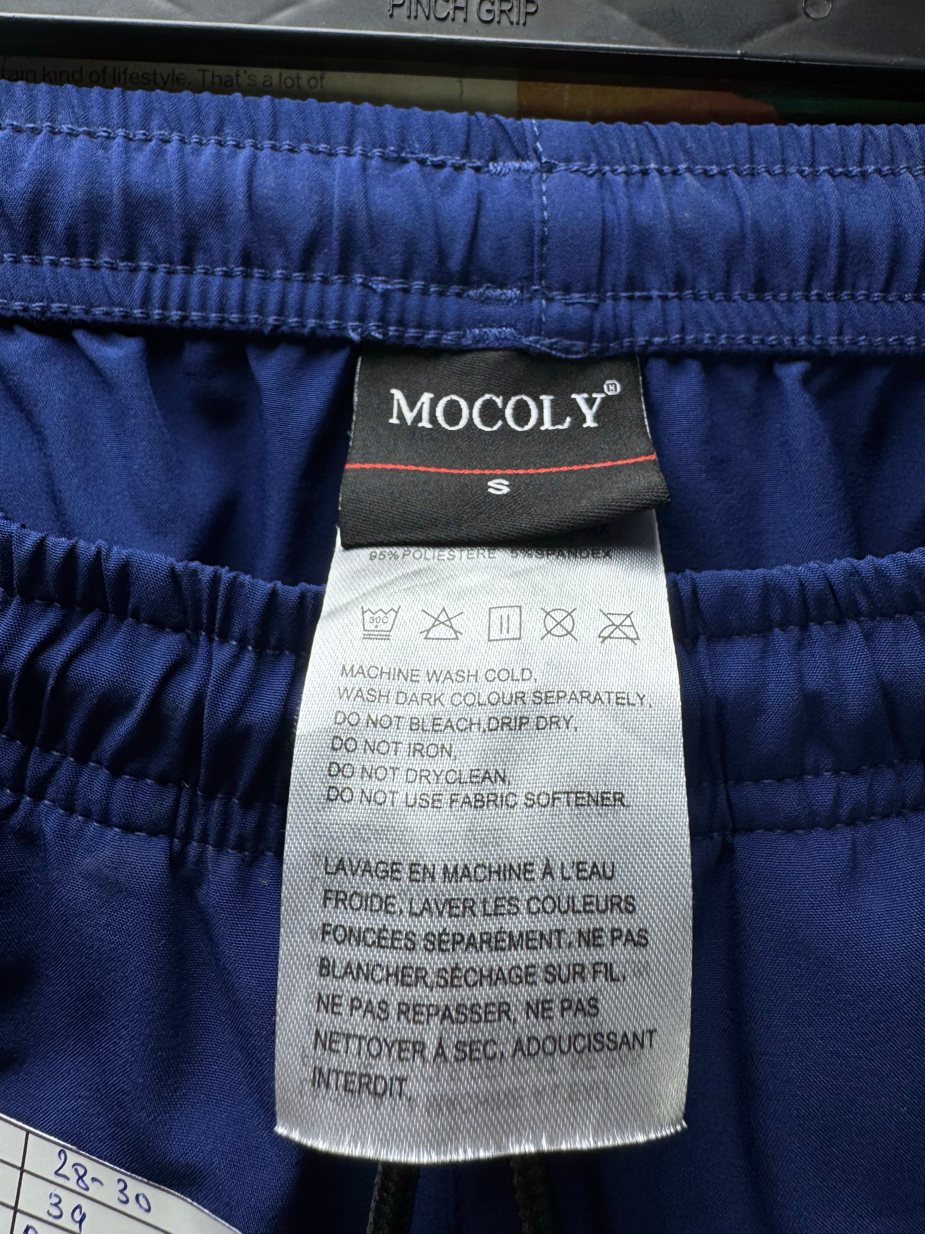 Mocoly® Waist: 28" to 30" | Blue | Gym Trousers | Poly - Spandex | 3017 - Genuine Maal