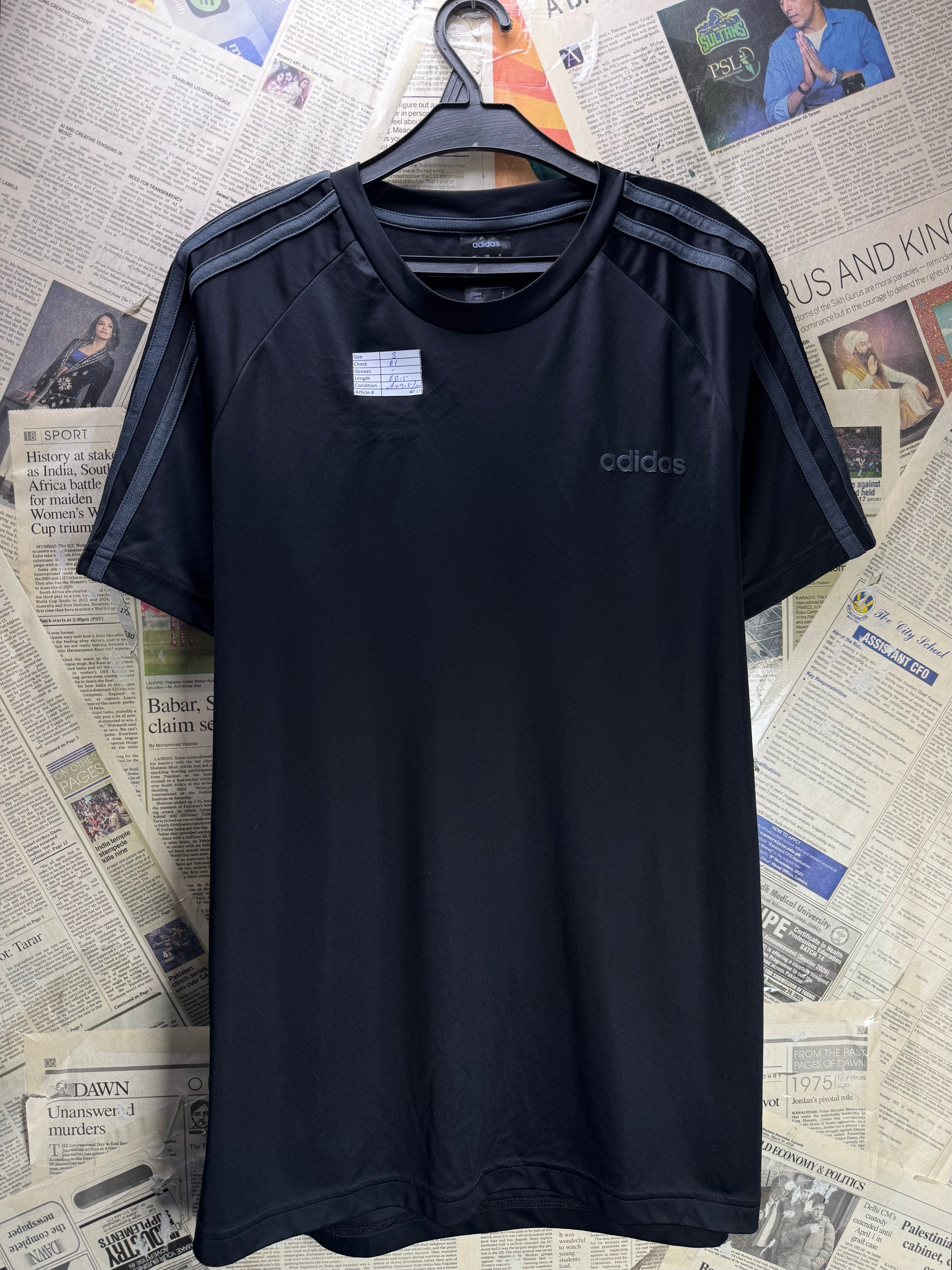 Adi*as® Small | Chest: 21" | Black | Tracksuit | Polyester | 4697 - Genuine Maal