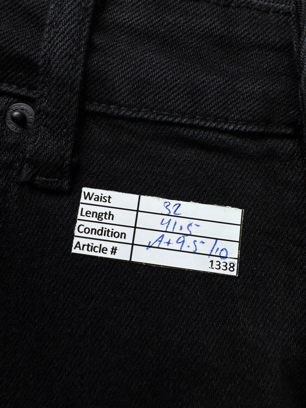 Denim & Co.® Waist: 32" | Black | Slim Fit Cargo Denim Pants | Cotton - Elastane | 1338 - Genuine Maal