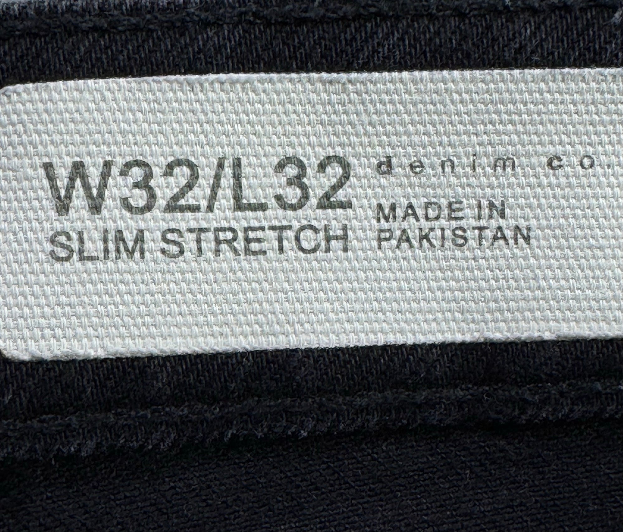 Denim & Co.® Waist: 32" | Black | Slim Fit Cargo Denim Pants | Cotton - Elastane | 1338 - Genuine Maal
