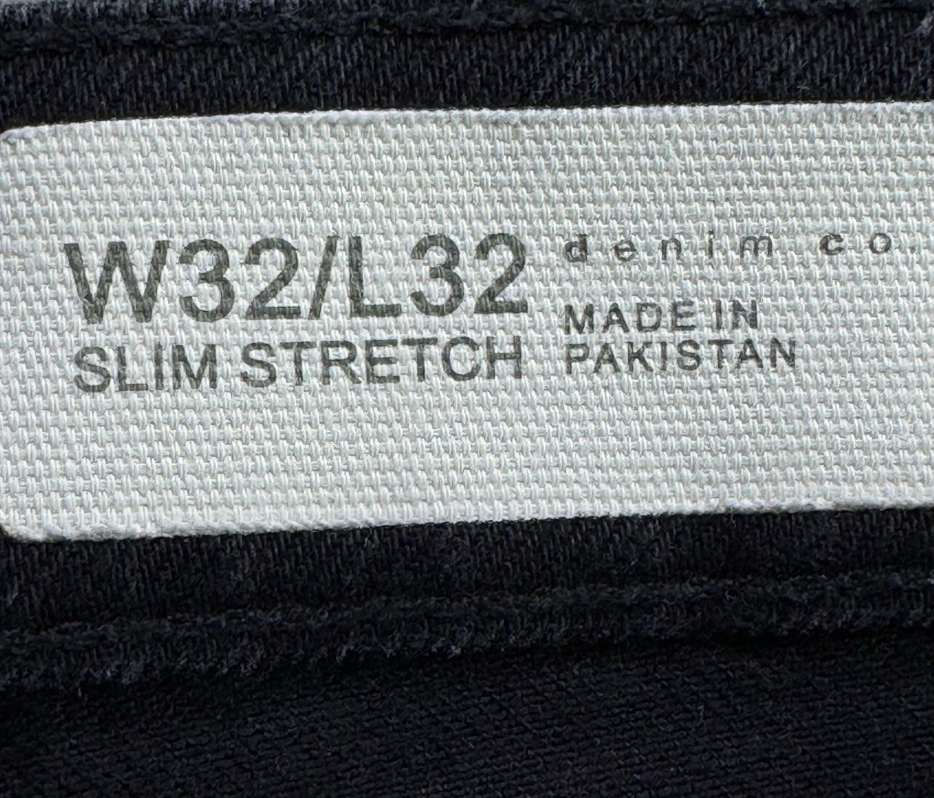Denim & Co.® Waist: 32" | Black | Slim Fit Cargo Denim Pants | Cotton - Elastane | 1338 - Genuine Maal