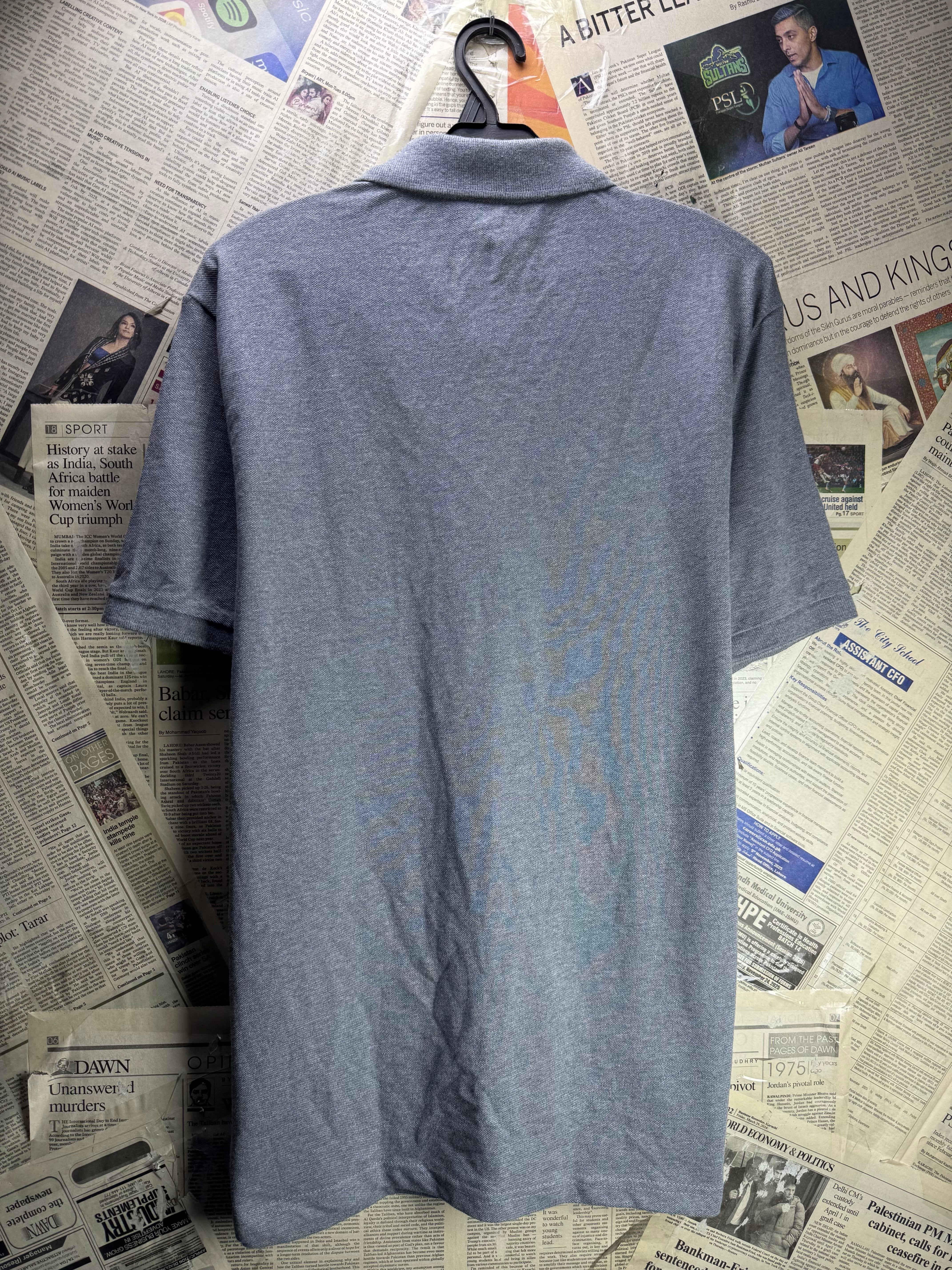 George® Medium | Chest: 21.5" | Grey | Polo Shirts | Cotton | 4869 - Genuine Maal