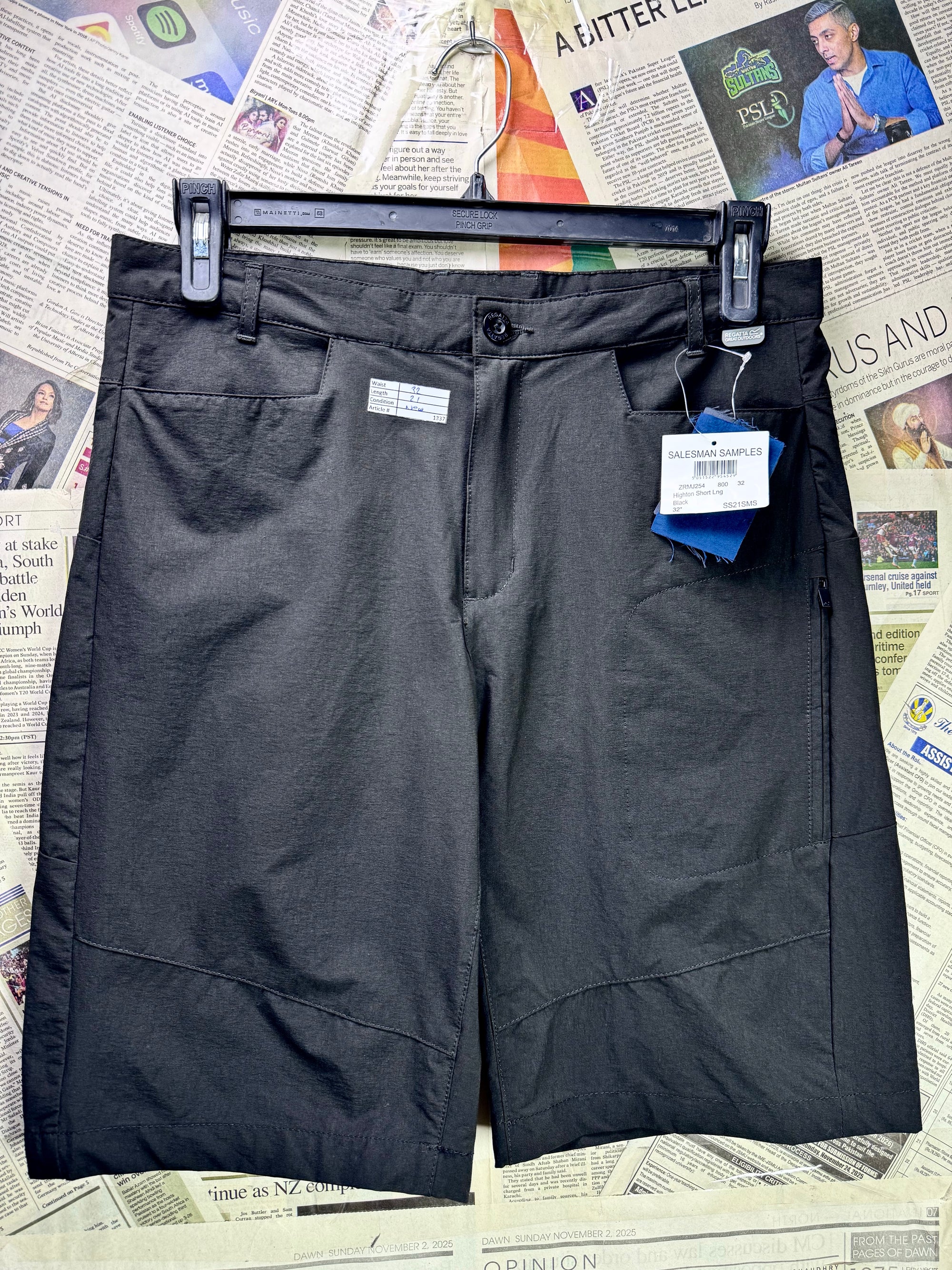 Regata® Waist: 32" | Black | Shorts | Poly - Elastane | 1337 - Genuine Maal