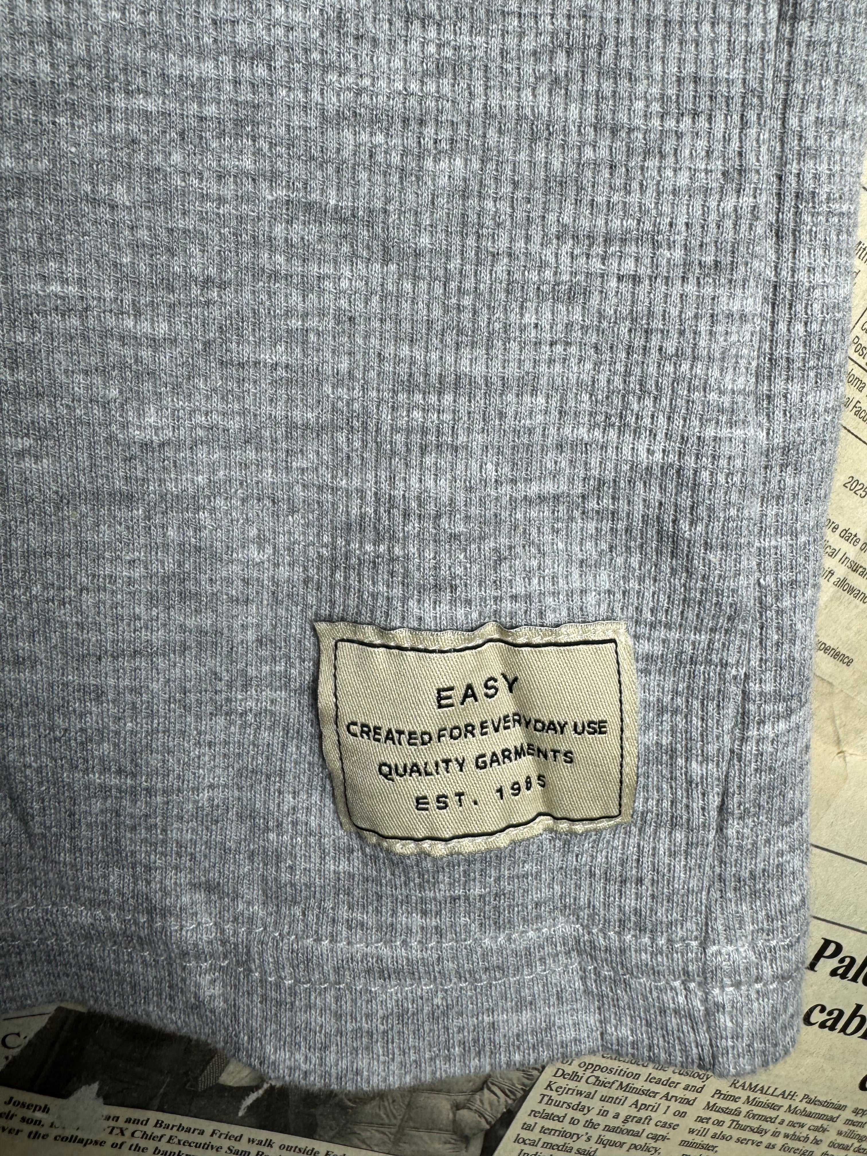Easy® Large | Chest: 23" | Grey | T-Shirt | Cotton - Viscose | 4703 - Genuine Maal