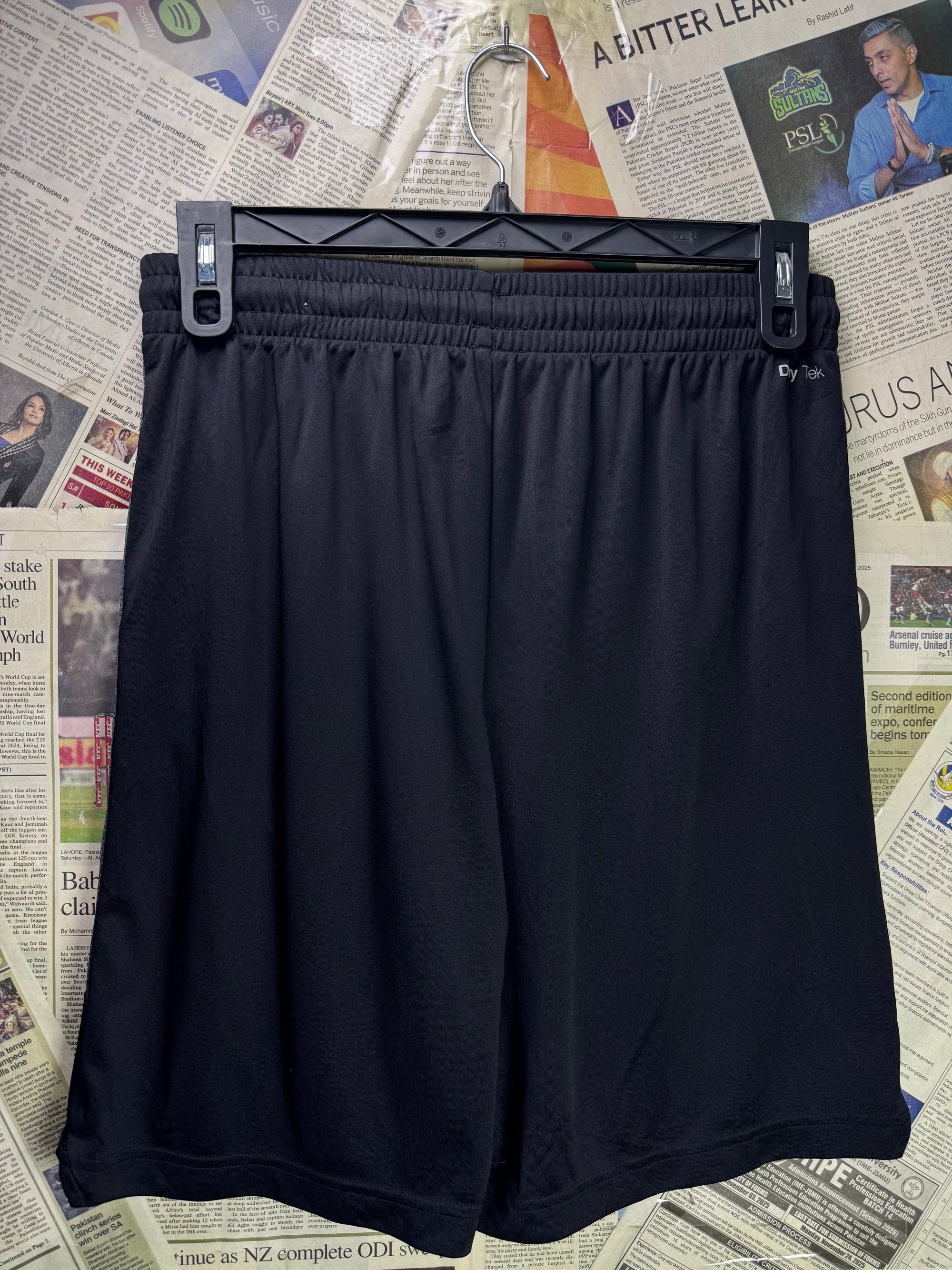 Tek Gear® Waist: 30" to 32" | Black | Drey Tek Sports Shorts | Poly | 1334 - Genuine Maal