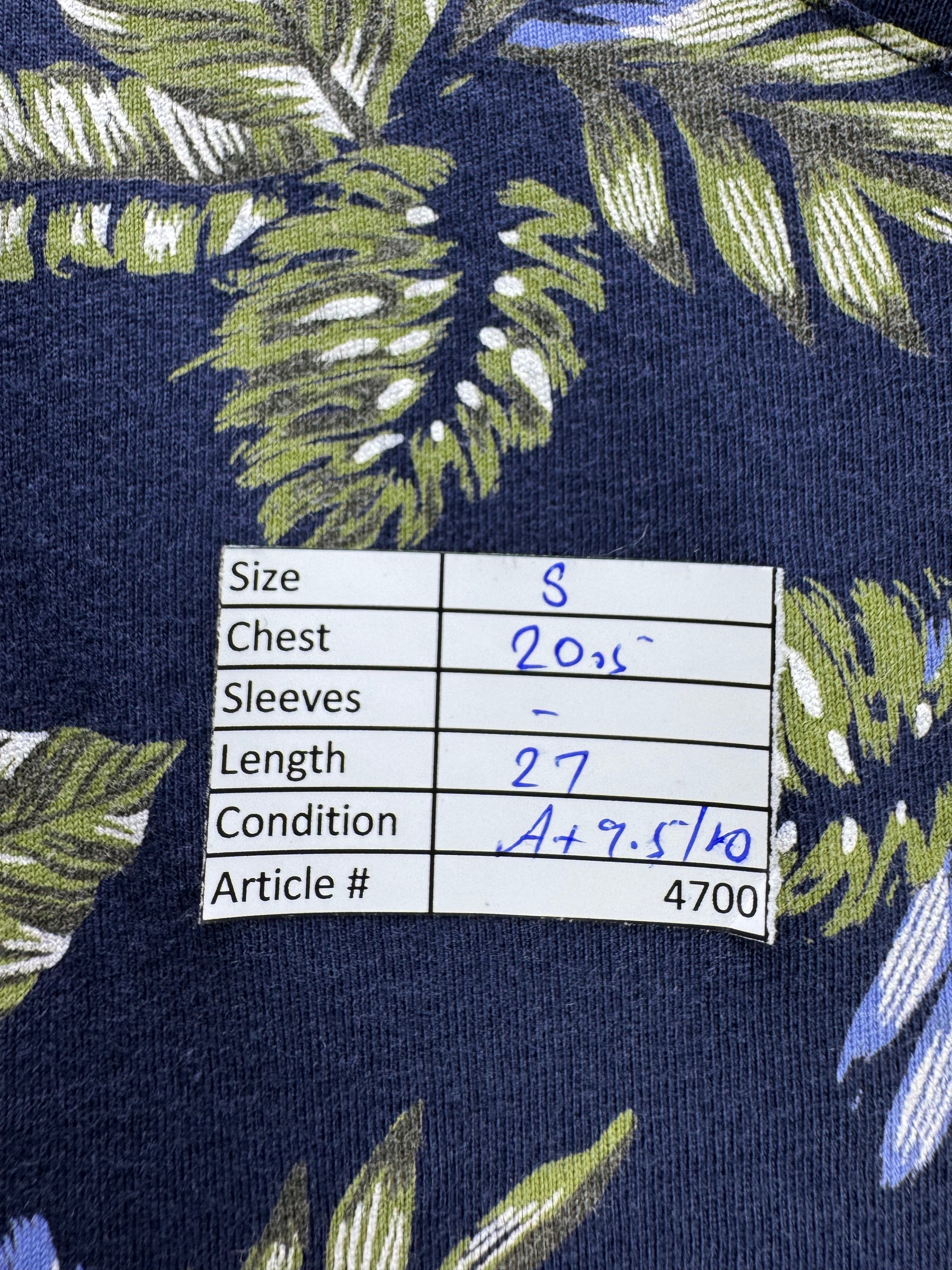 Devred® Small | Chest: 20.5" | Blue Floral | T-Shirt | Cotton | 4700 - Genuine Maal