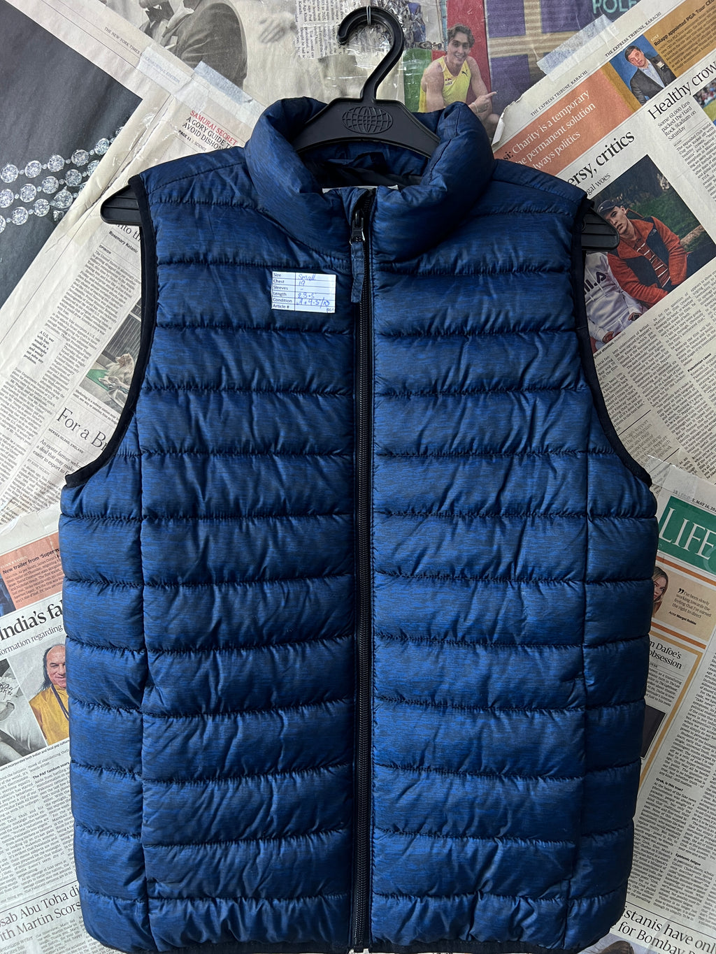 H&M® Small | Chest: 19" | Blue | Sleeveless Puffer Jacket | 464 - Genuine Maal