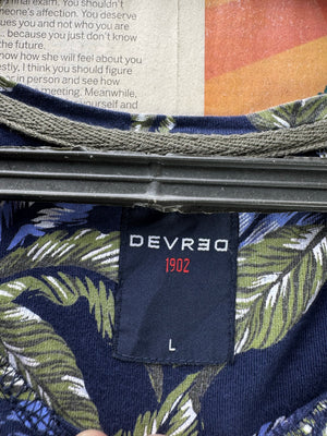 Devred® Small | Chest: 20.5" | Blue Floral | T-Shirt | Cotton | 4700 - Genuine Maal