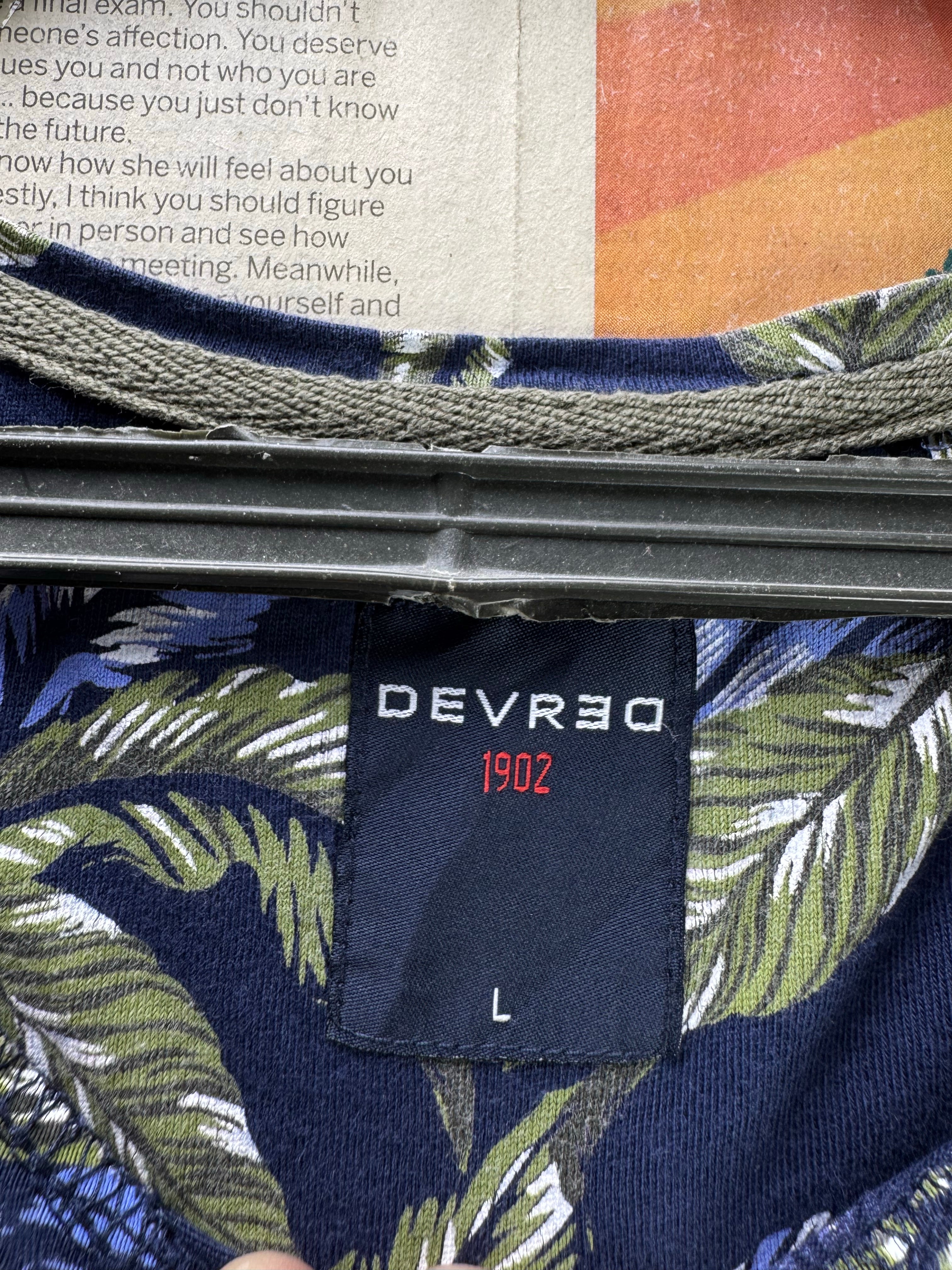 Devred® Small | Chest: 20.5" | Blue Floral | T-Shirt | Cotton | 4700 - Genuine Maal