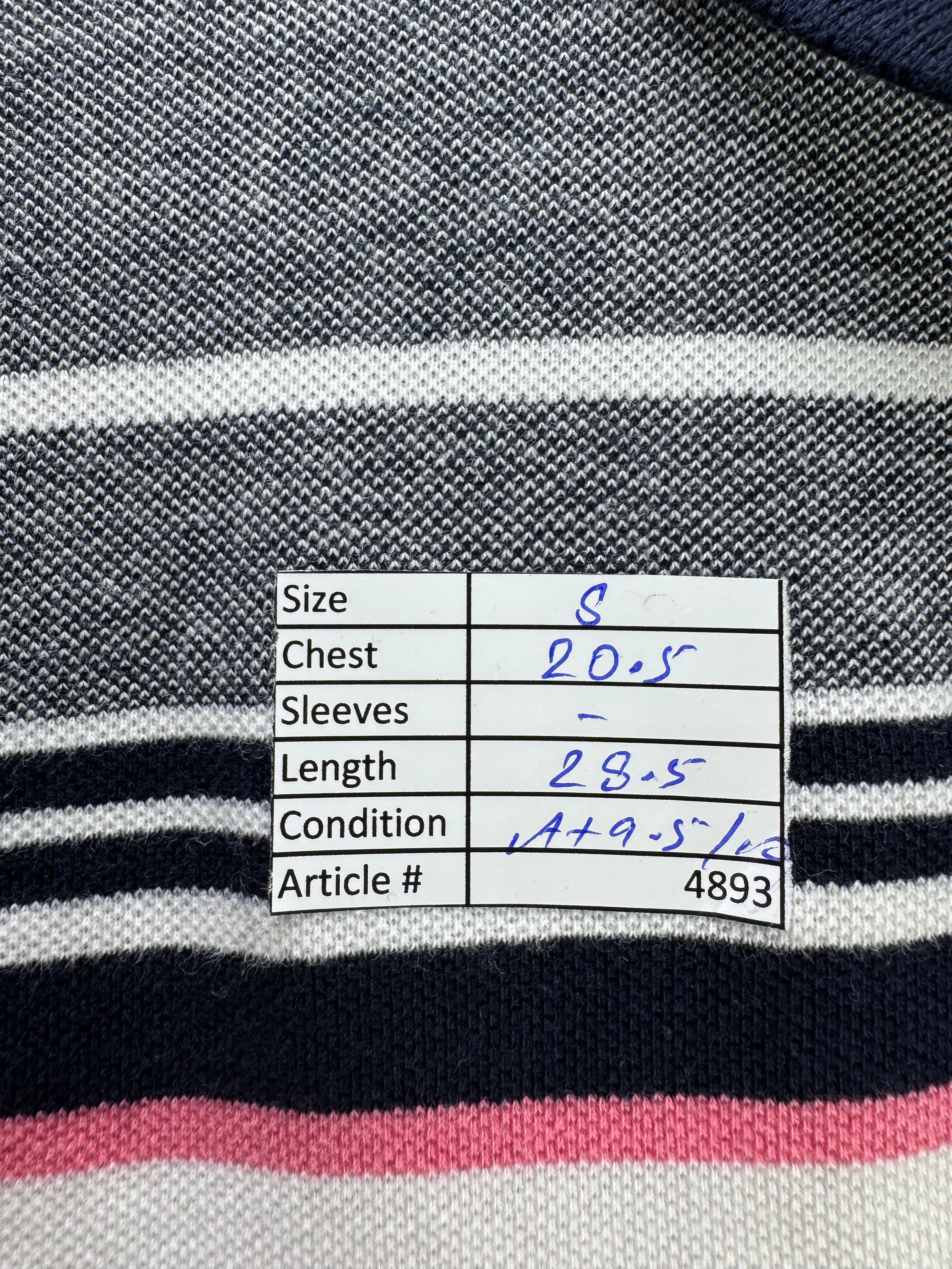 Primark® Small | Chest: 20.5" | Stripes | Polo Shirt | Cotton | 4893 - Genuine Maal