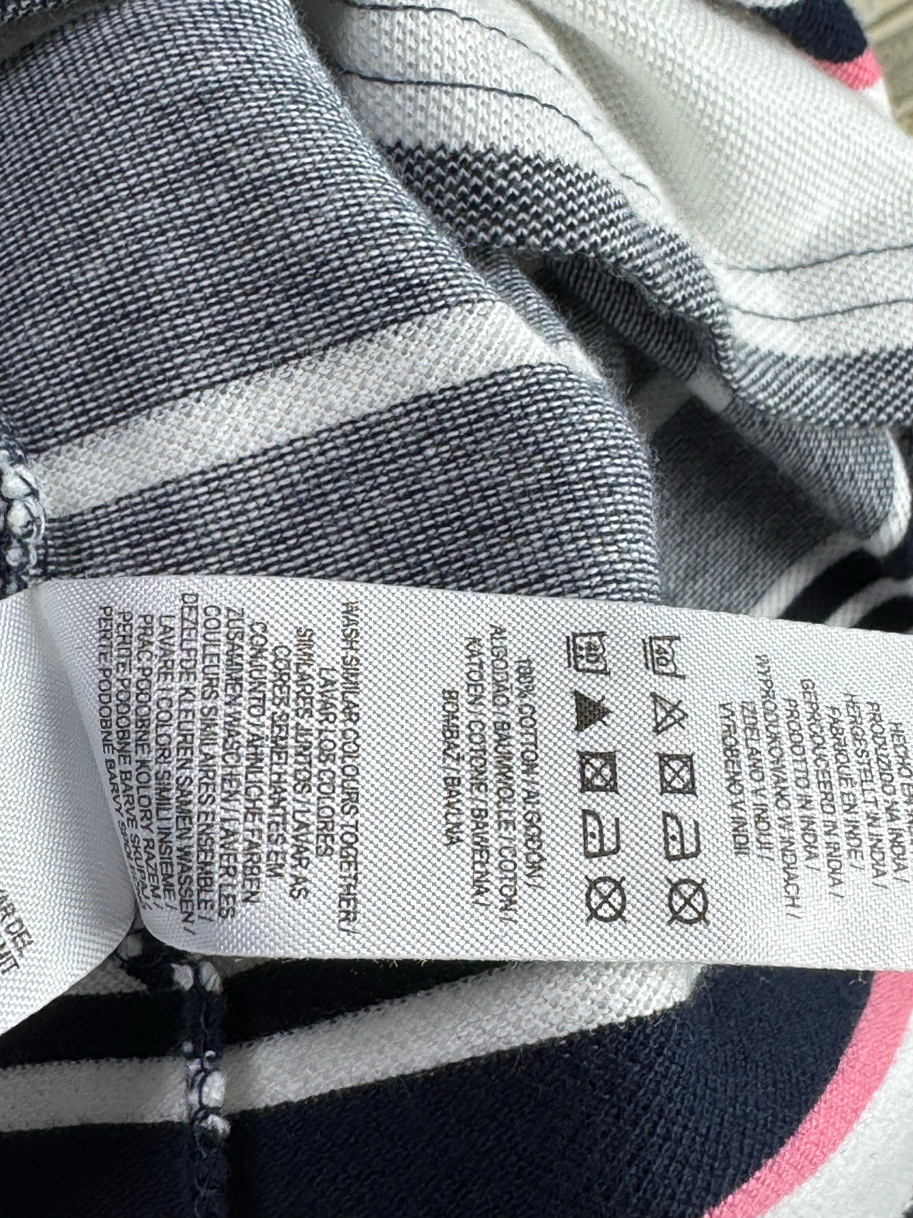 Primark® Small | Chest: 20.5" | Stripes | Polo Shirt | Cotton | 4893 - Genuine Maal
