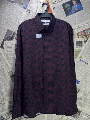 Nickel & Iron® Medium | Chest: 22.5" | Burgundy | Shirt | Poly - Spandex | 3745 - Genuine Maal