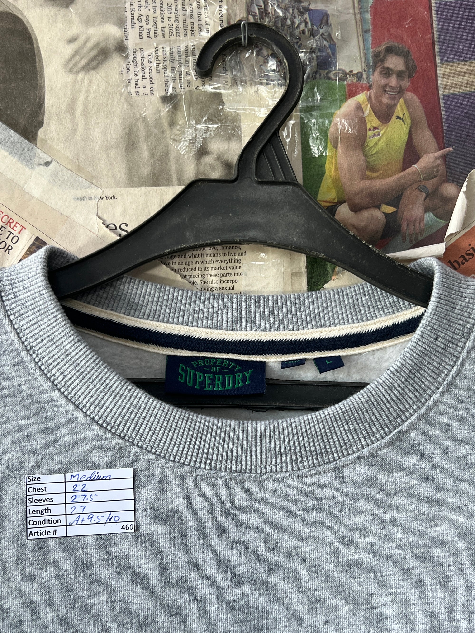 Super Dry® Medium | Chest: 22 | Grey | Sweat Shirt | 460 - Genuine Maal