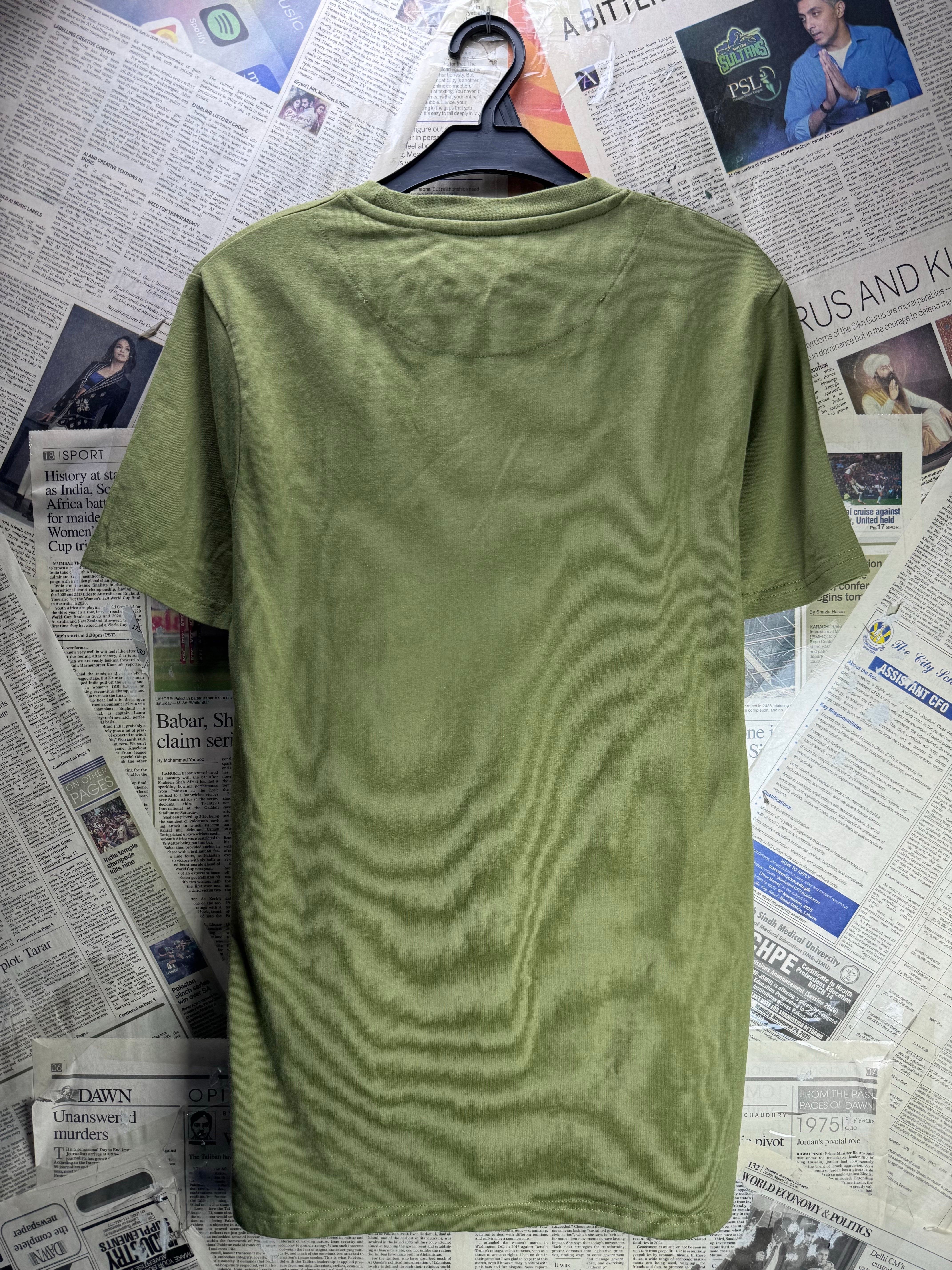 MAN® XS | Chest: 17.5" | Green | T-Shirt | Cotton - Elastane | 4689 - Genuine Maal