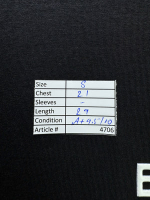 ® Small | Chest: 21" | Black | T-Shirt | Cotton | 4706 - Genuine Maal