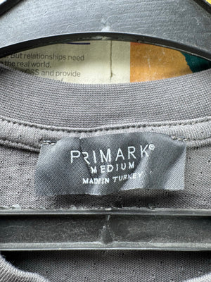 Primark® Small | Chest: 21" | Grey | T-Shirt | Cotton | 4695 - Genuine Maal