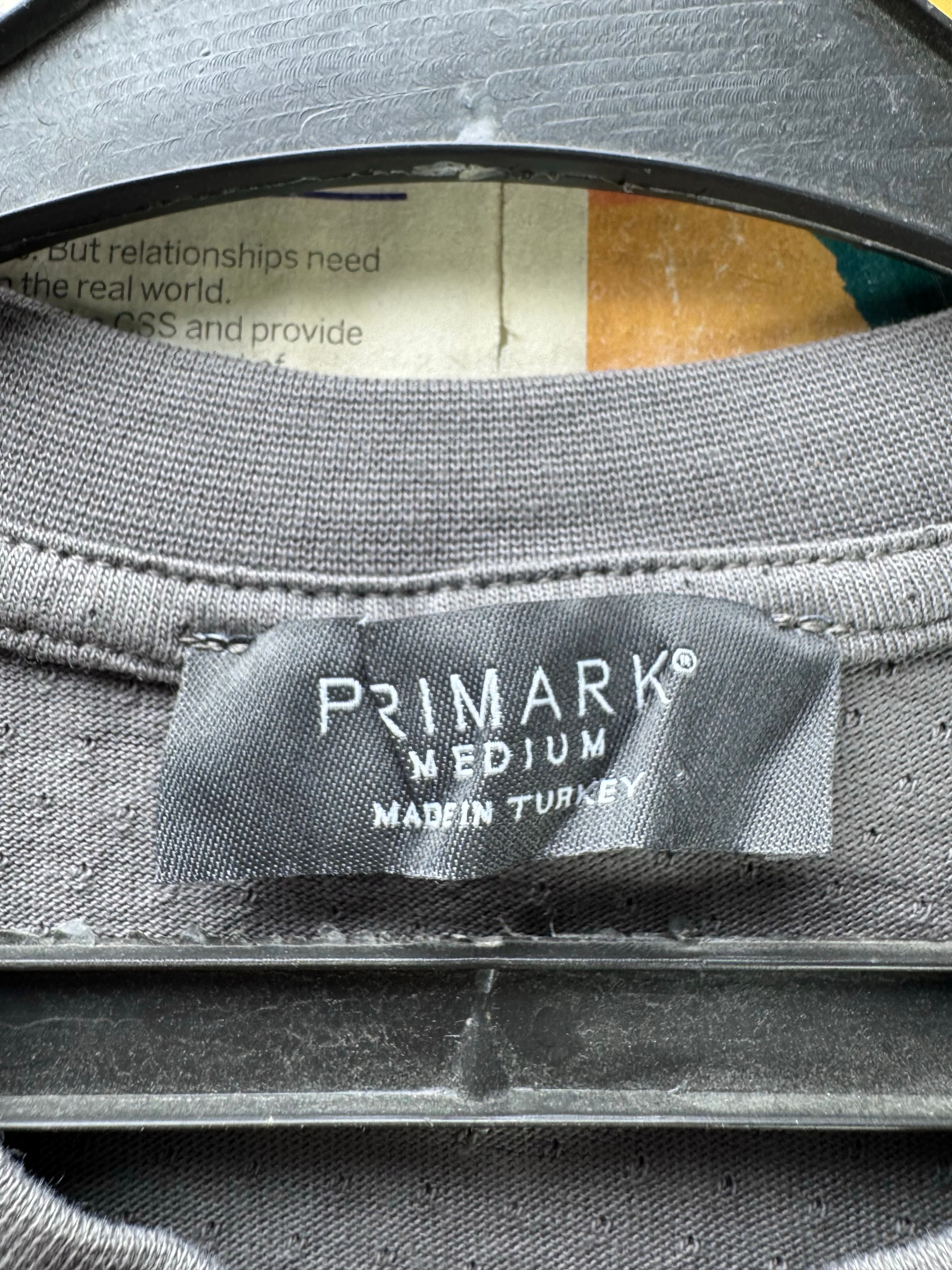 Primark® Small | Chest: 21" | Grey | T-Shirt | Cotton | 4695 - Genuine Maal