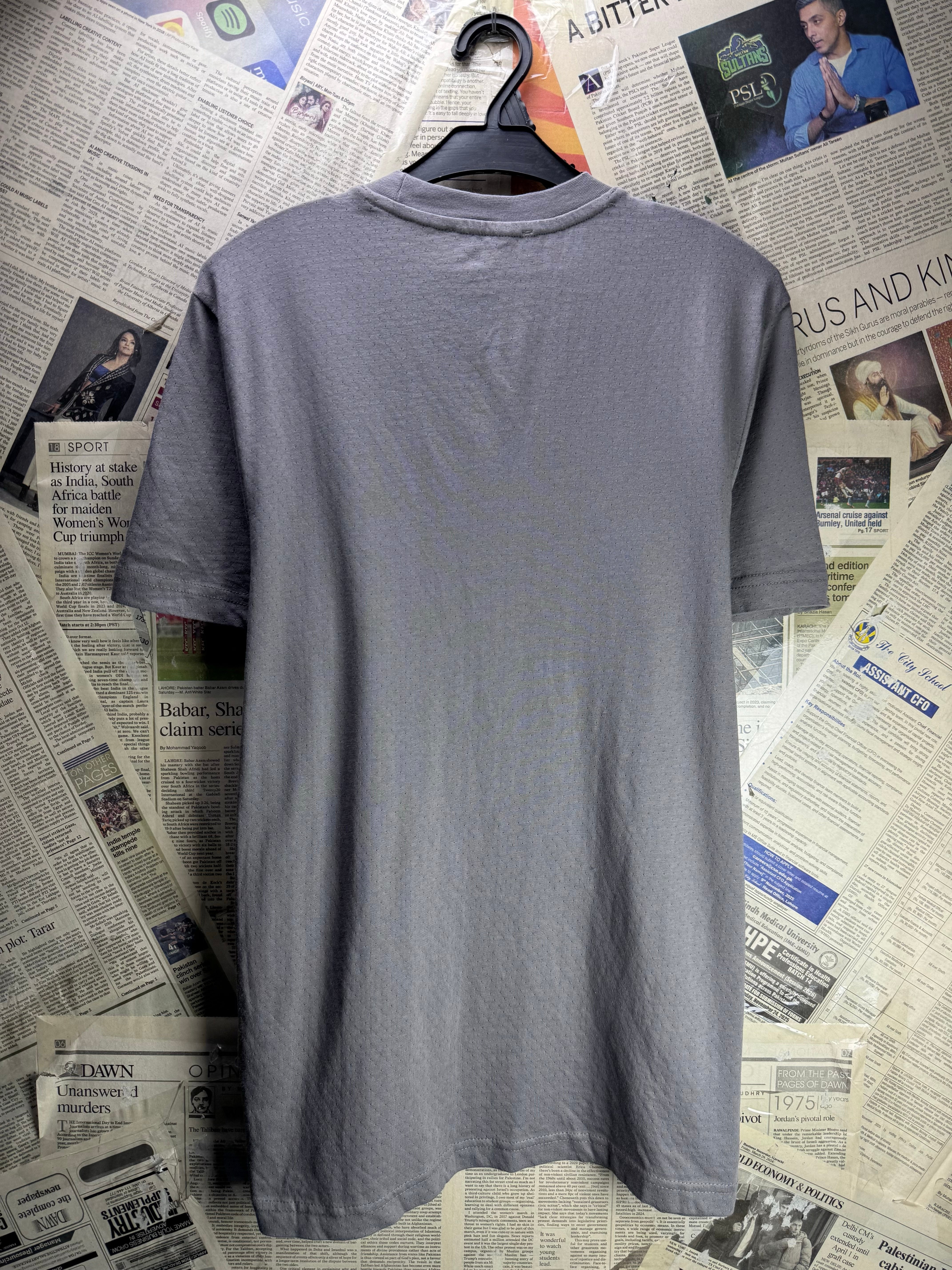 Primark® Small | Chest: 21" | Grey | T-Shirt | Cotton | 4695 - Genuine Maal