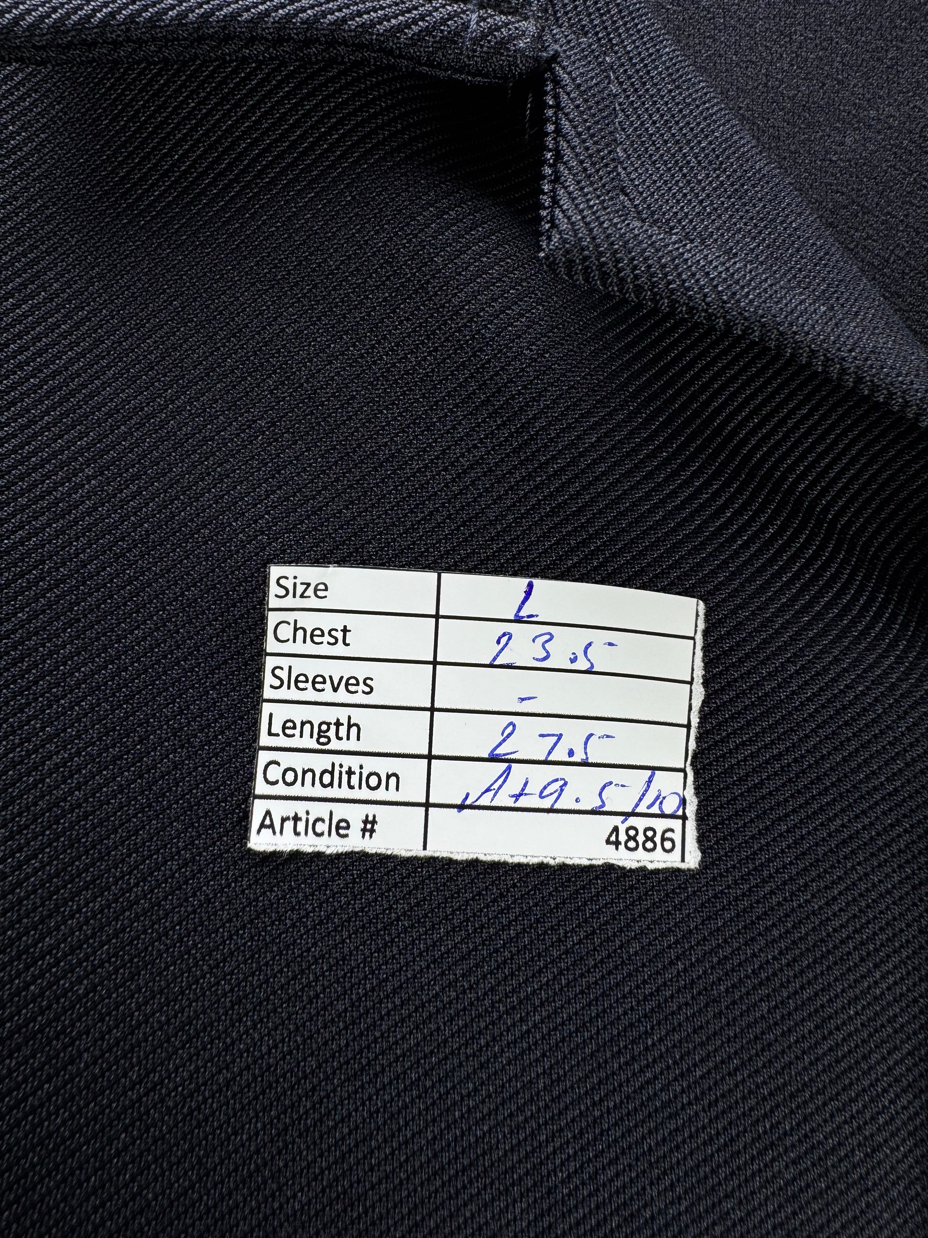 River Island® Large | Chest: 23.5" | Black | Camp Shirt | Poly - Elastane | 4886 - Genuine Maal