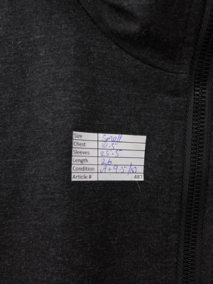 Zara® Small | Chest: 19.5" | Black | Full Zip Hoodie | 487 - Genuine Maal