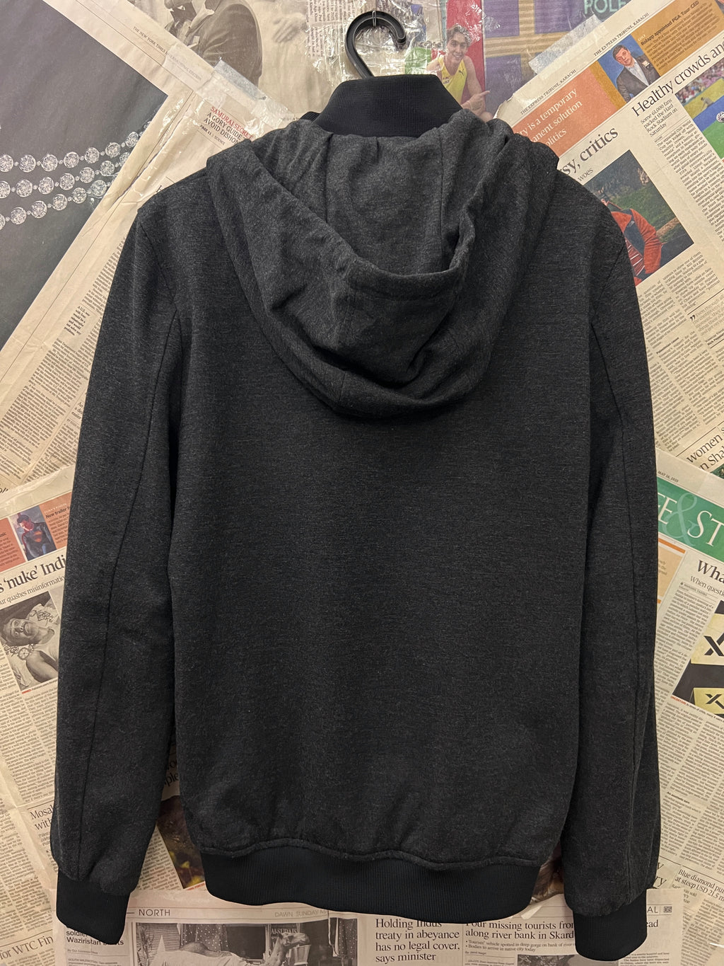 Zara® Small | Chest: 19.5" | Black | Full Zip Hoodie | 487 - Genuine Maal