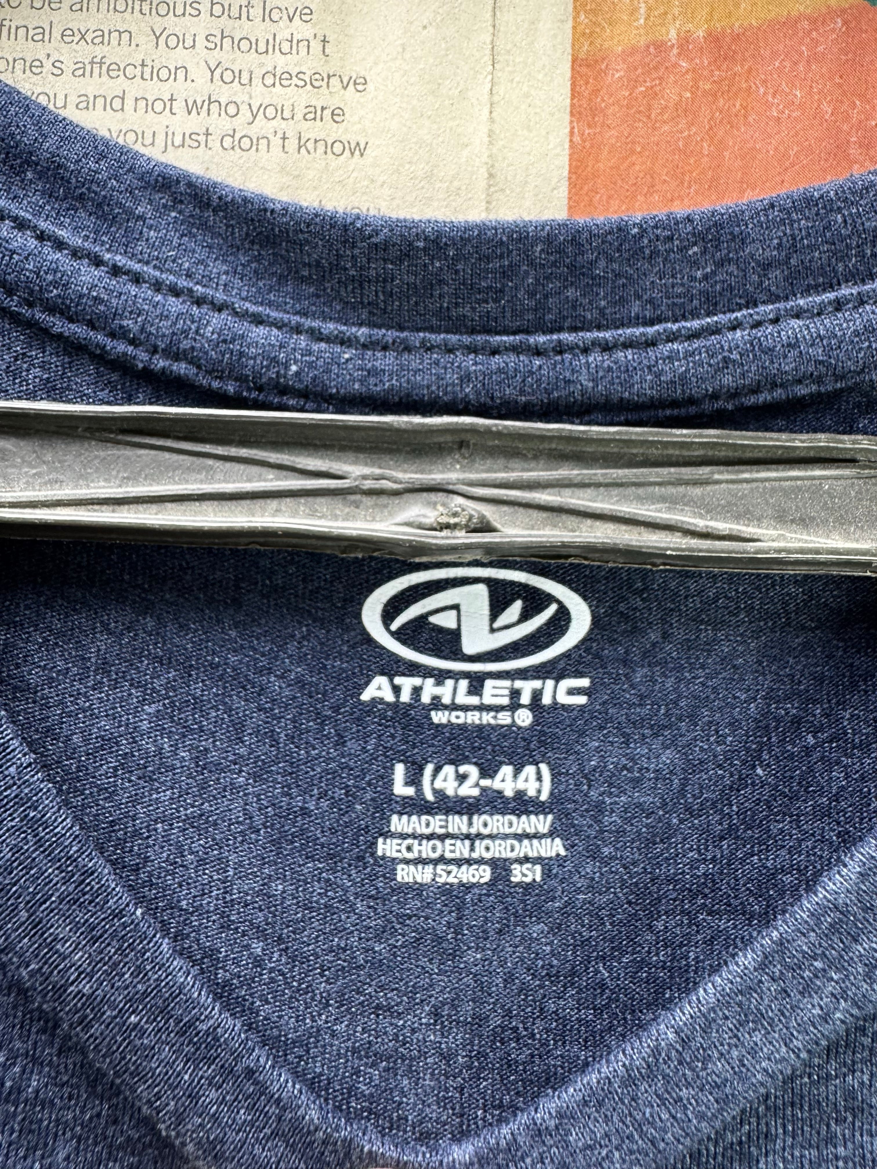 Athletic Works® Large | Chest: 23" | Blue | T-Shirt | Poly - Cotton - Rayon | 4681 - Genuine Maal