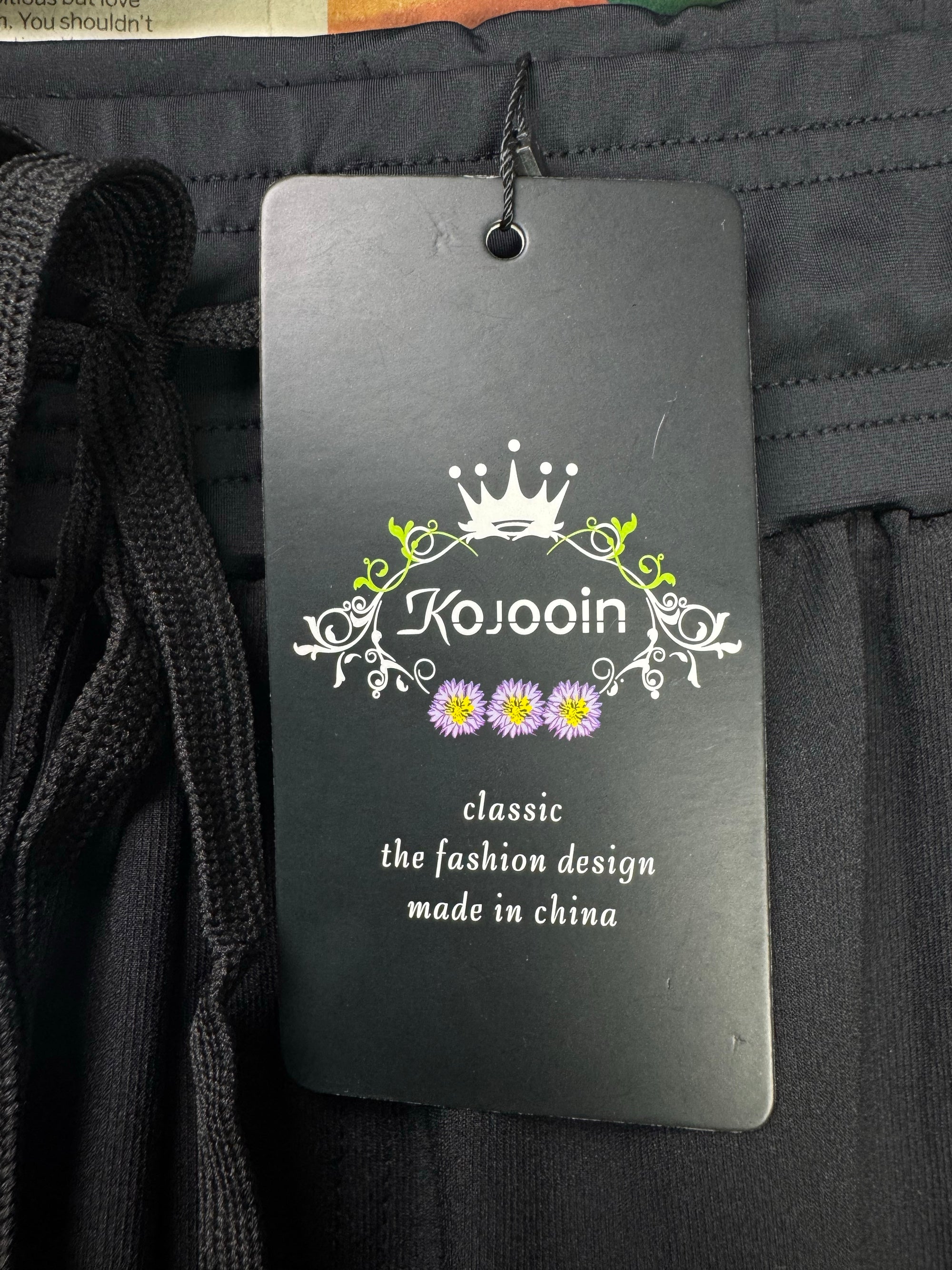 Kojooin® Waist: 26" to 28" | Black | Trousers | Nylon - Spandex | 1340 - Genuine Maal