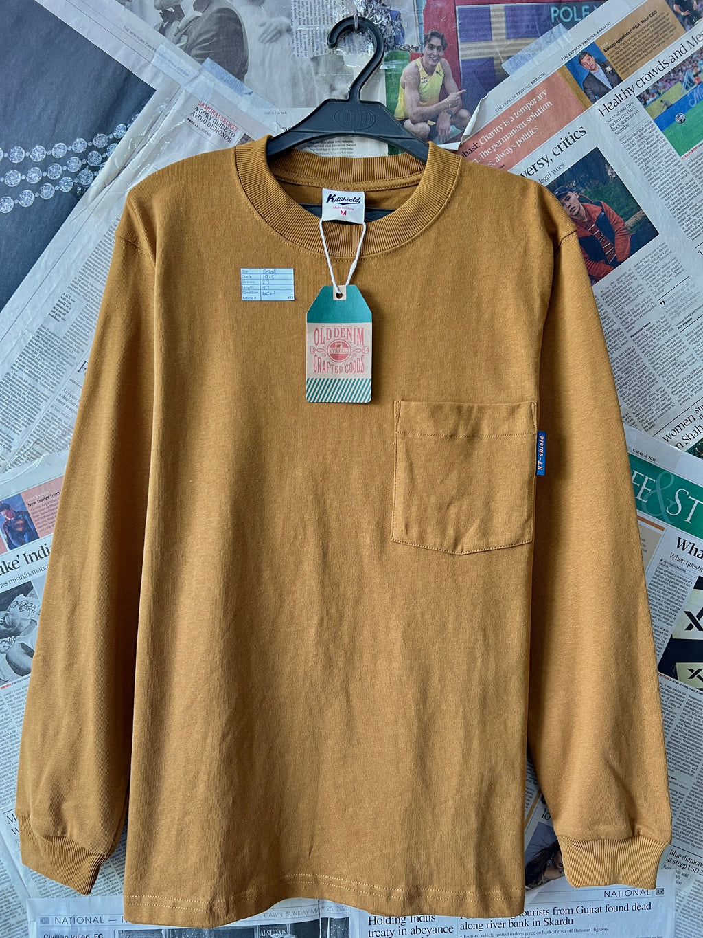 KtShield® Small | Chest: 19.5" | Mustard | Sweat Shirt | 472 - Genuine Maal