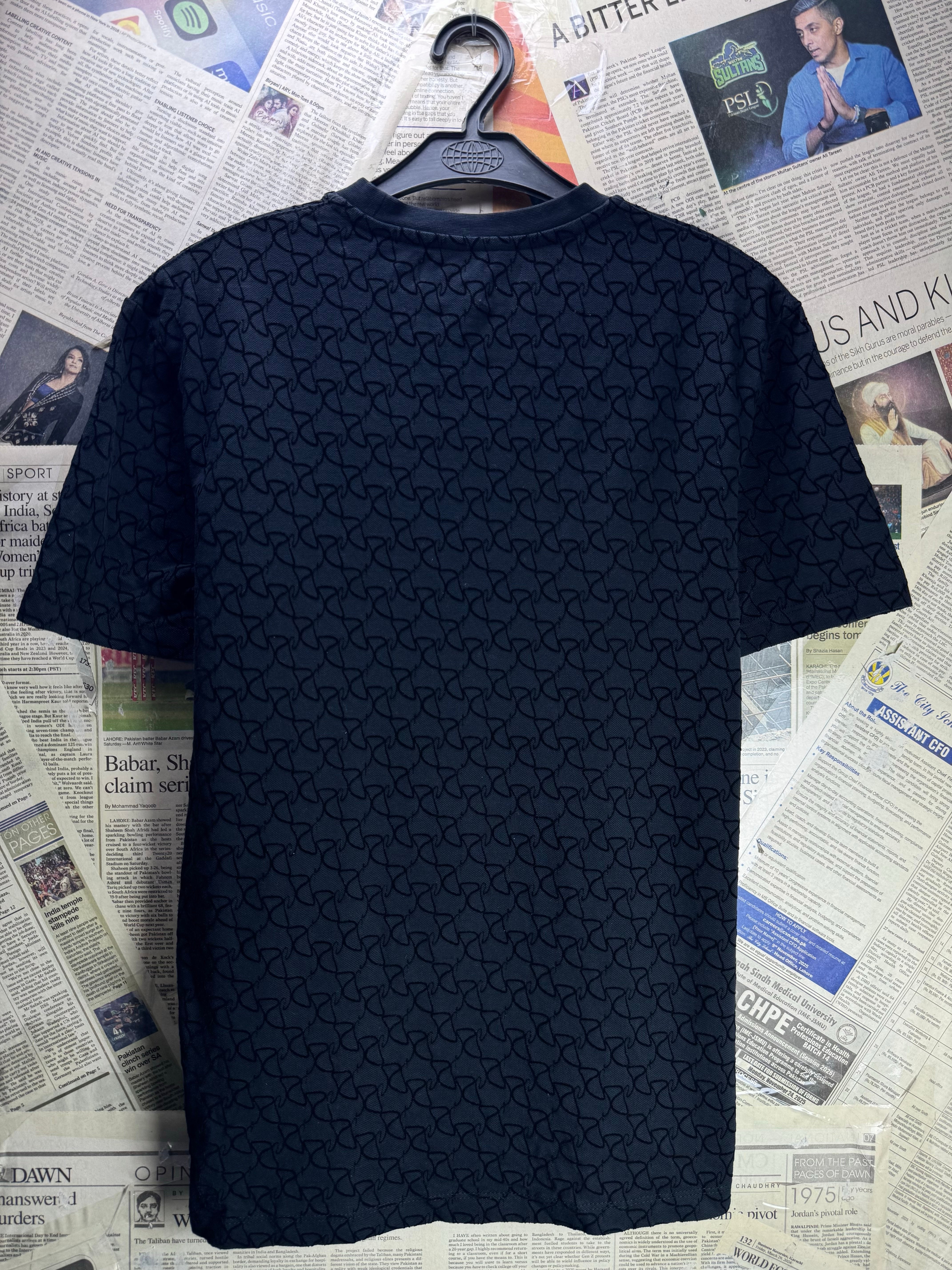 River Island® XS | Chest: 18.5" | Black | T-Shirt | Cotton | 4870 - Genuine Maal