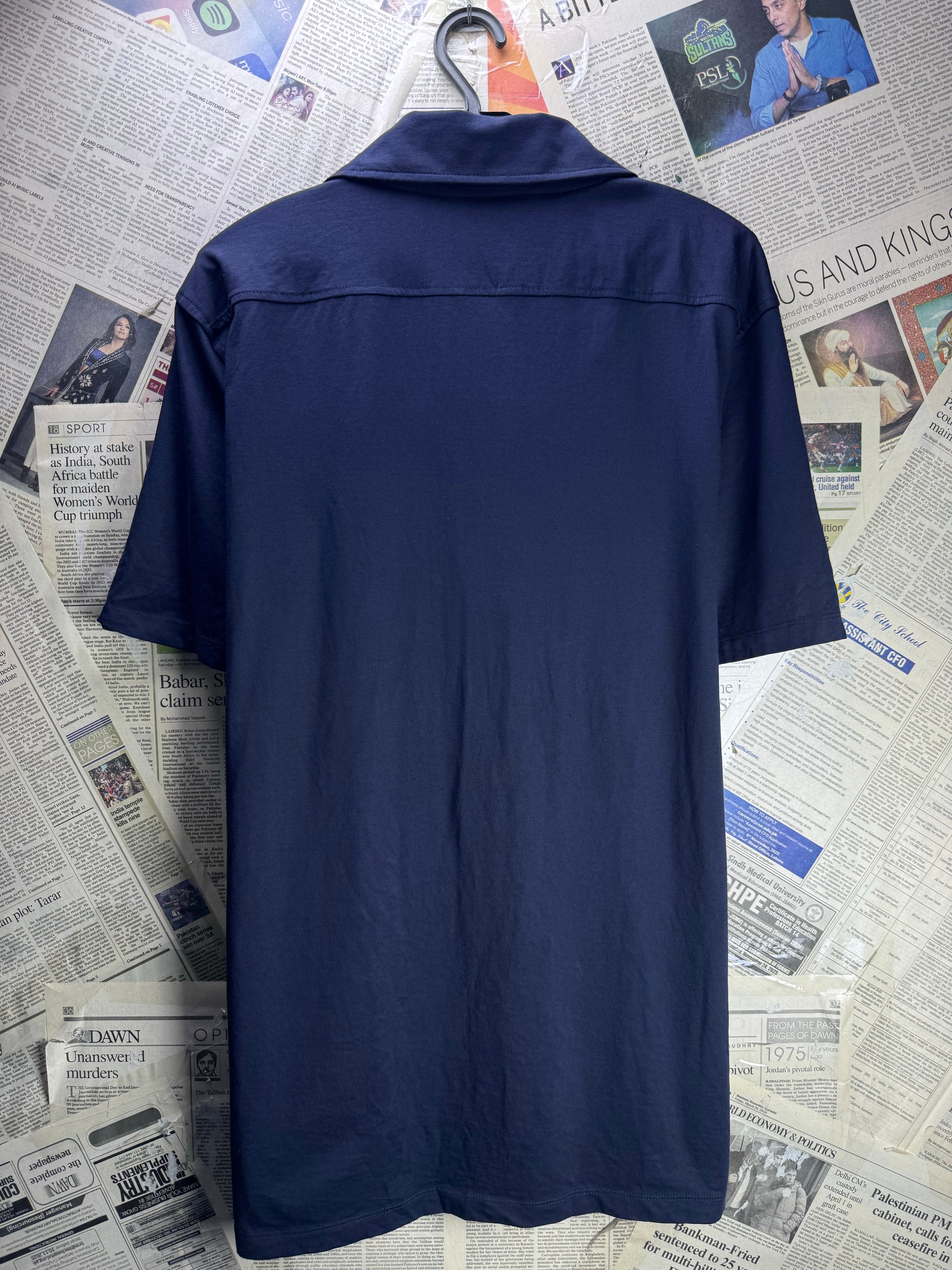 George® Large | Chest: 23.5" | Blue | Camp Shirt | Cotton | 4686 - Genuine Maal