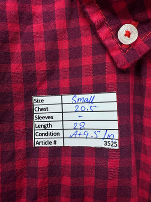Lee Cooper® Small | Chest: 20.5" | Red Check | Shirt | 3525 - Genuine Maal
