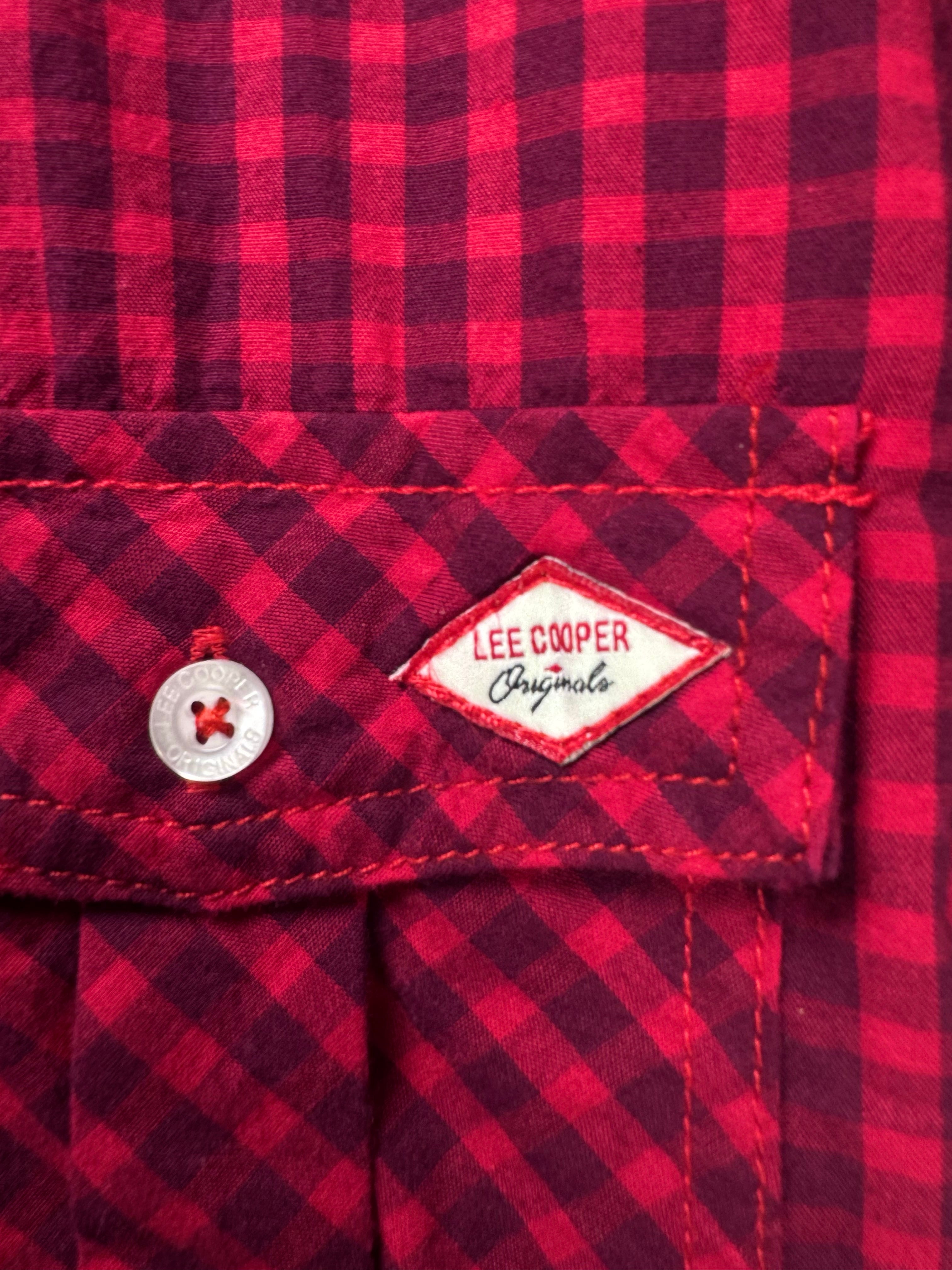 Lee Cooper® Small | Chest: 20.5" | Red Check | Shirt | 3525 - Genuine Maal