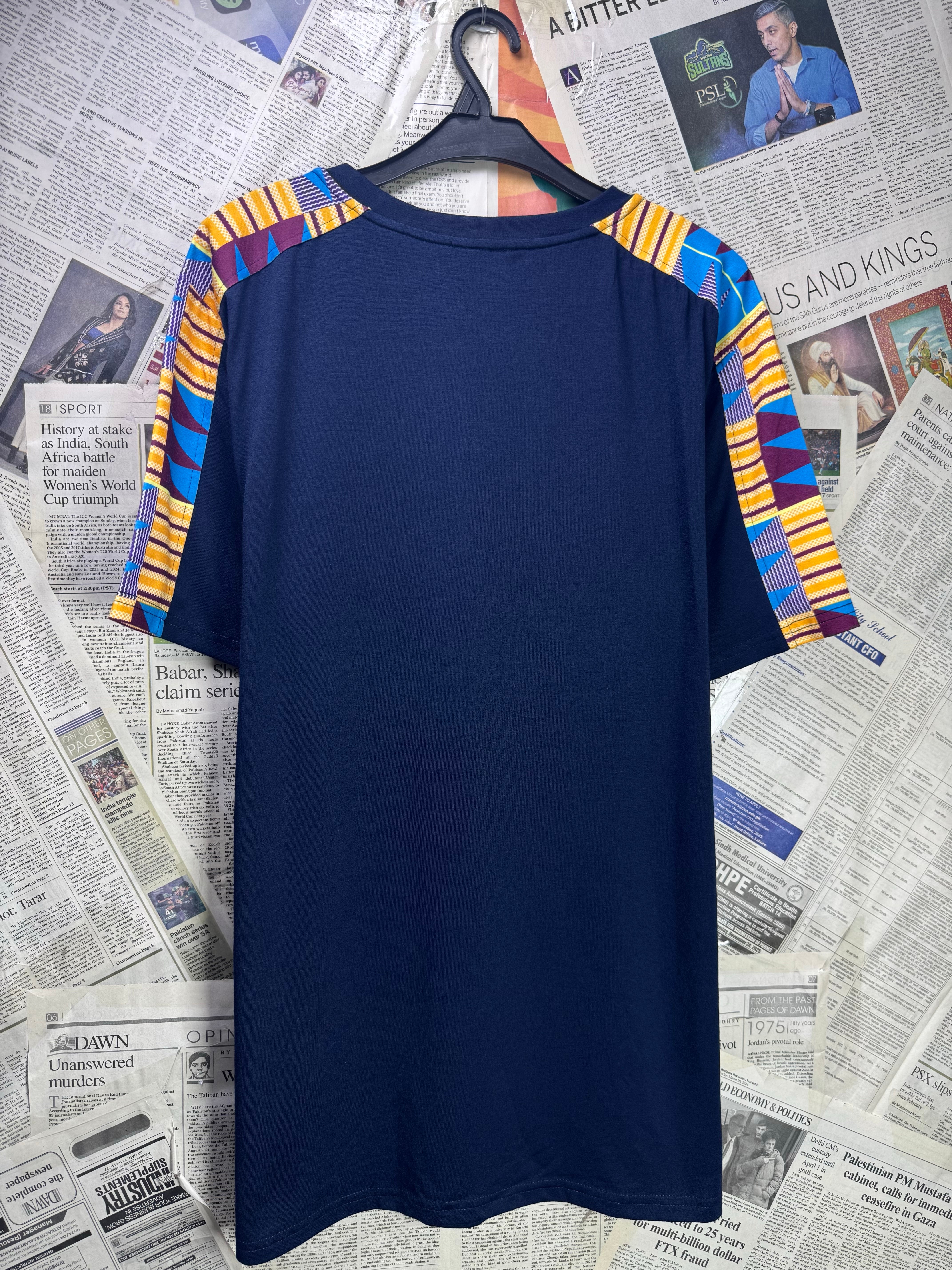 D'yanu® Medium | Chest: 21.5" | Blue | T-Shirt | Poly - Spandex | 3528 - Genuine Maal