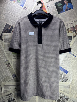River Island® Small | Chest: 20.5" | Black | Polo Shirt | Cotton - Elastane | 4494 - Genuine Maal