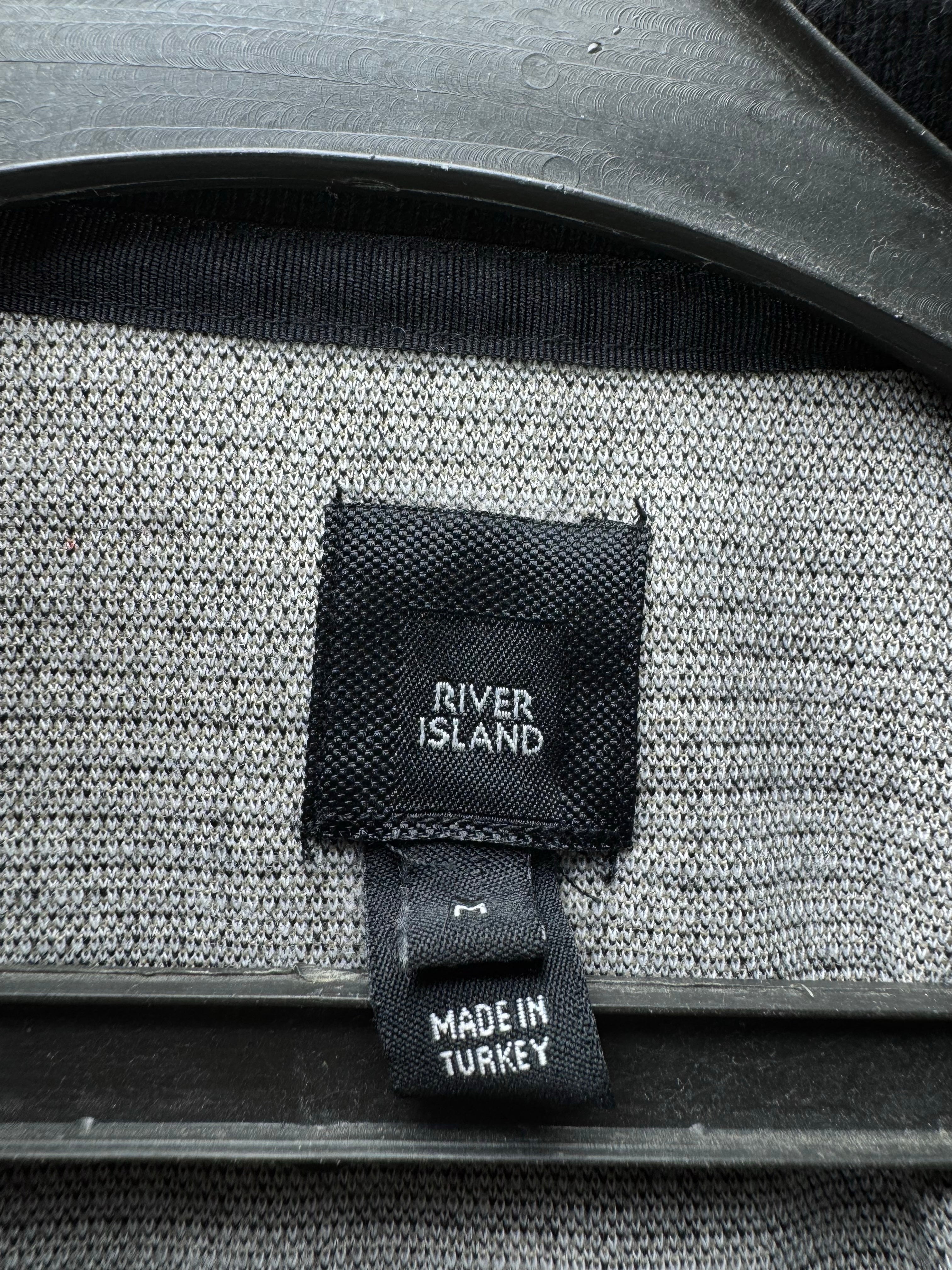 River Island® Small | Chest: 20.5" | Black | Polo Shirt | Cotton - Elastane | 4494 - Genuine Maal