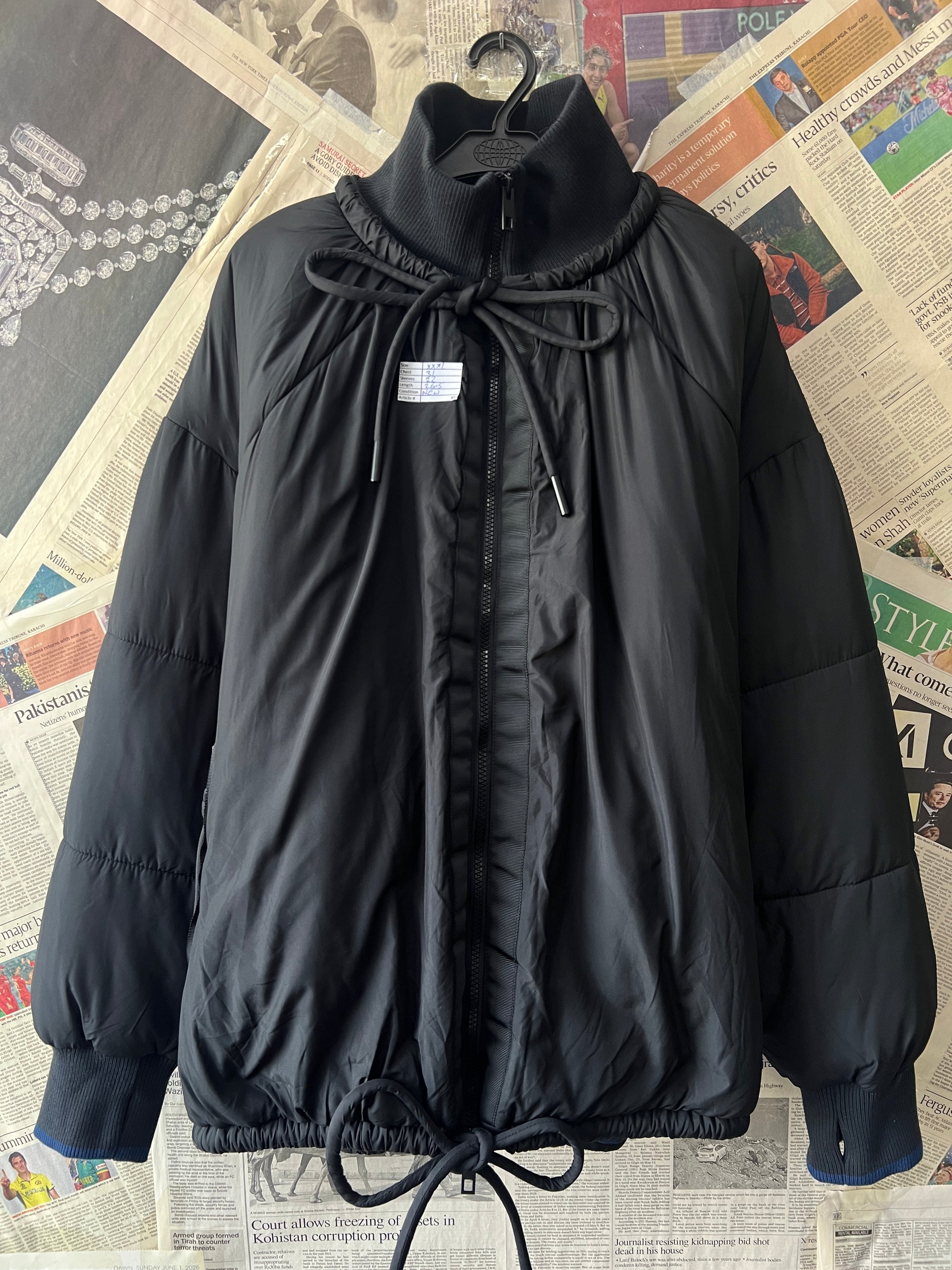 George® XXXL | Chest: 31"| Black | Winter Jacket | 481 - Genuine Maal