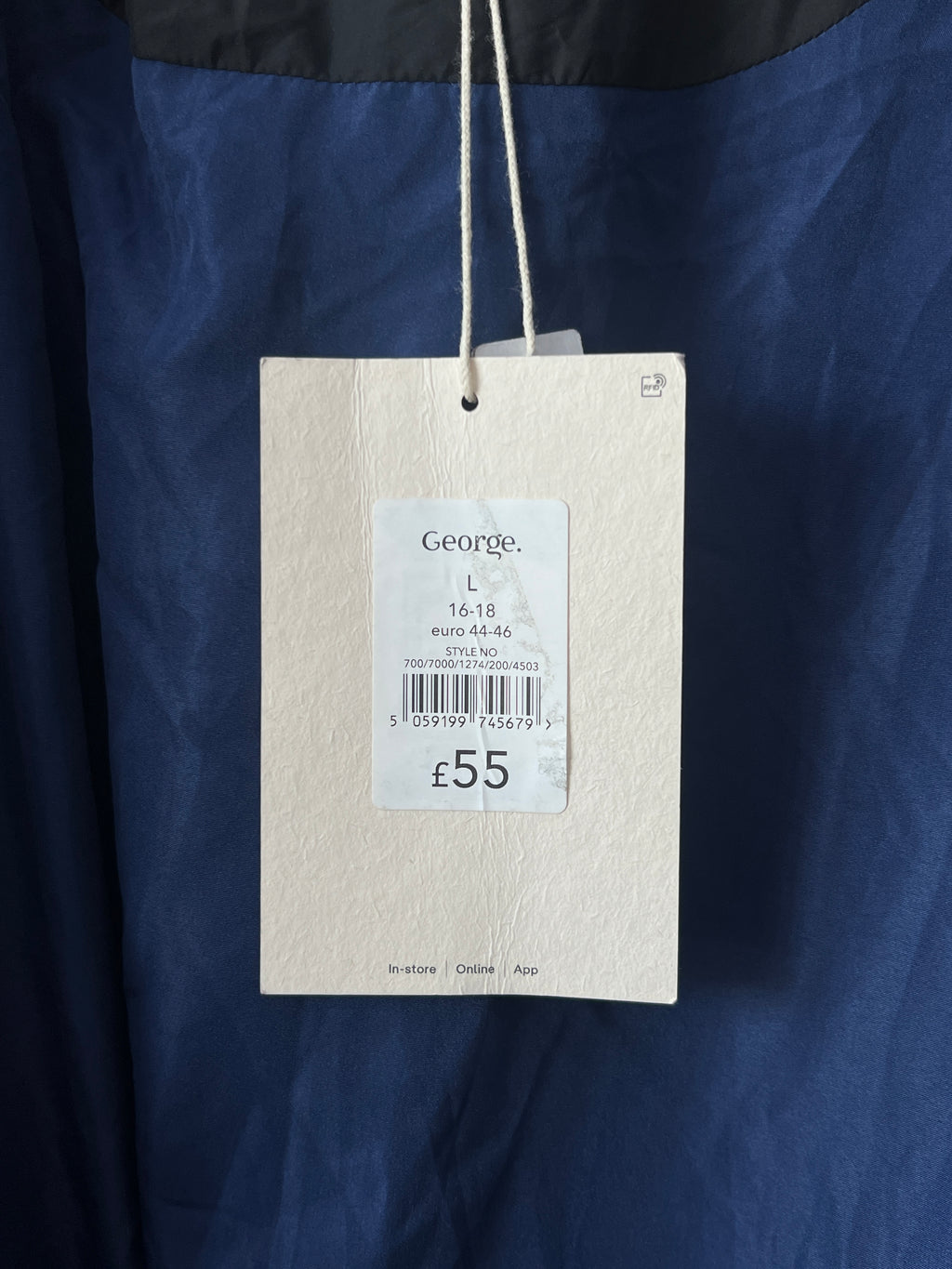 George® XXXL | Chest: 31"| Black | Winter Jacket | 481 - Genuine Maal