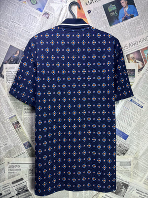 Kenzo Paris® Medium | Chest: 21.5" | Medallions Print | Polo | Polyamide - Elastane | Made in Portugal | 3532 - Genuine Maal