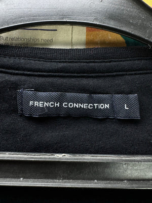 French Connection® Small | Chest: 21" | Black | T-Shirt | Cotton | 4496 - Genuine Maal